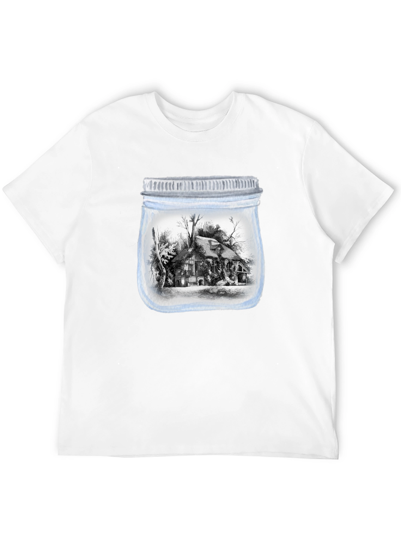 Jarred Cabin Tee - Unique Graphic Print Shirt