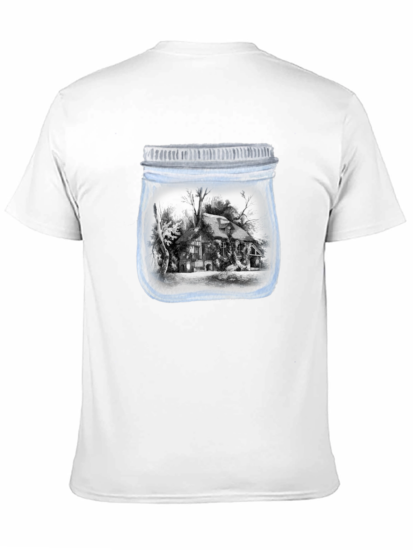Jarred Cabin Tee - Unique Graphic Print Shirt