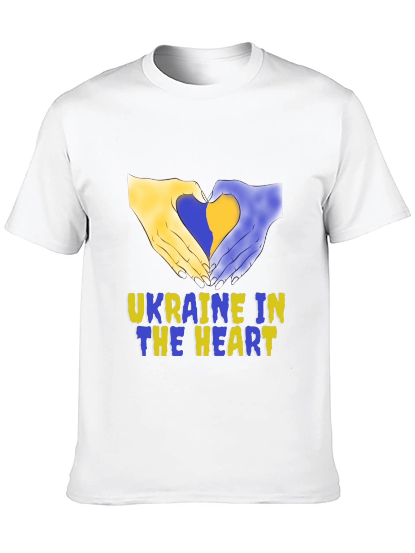 Ukraine in Heart T-Shirt - Support Ukraine