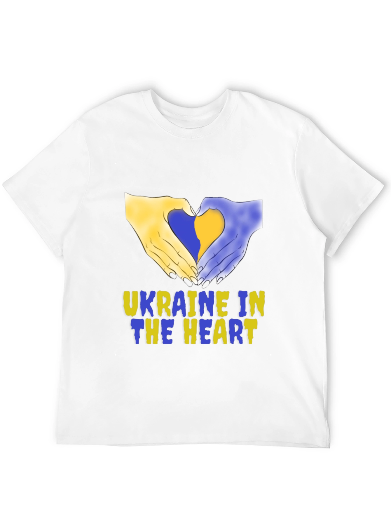 Ukraine in Heart T-Shirt - Support Ukraine