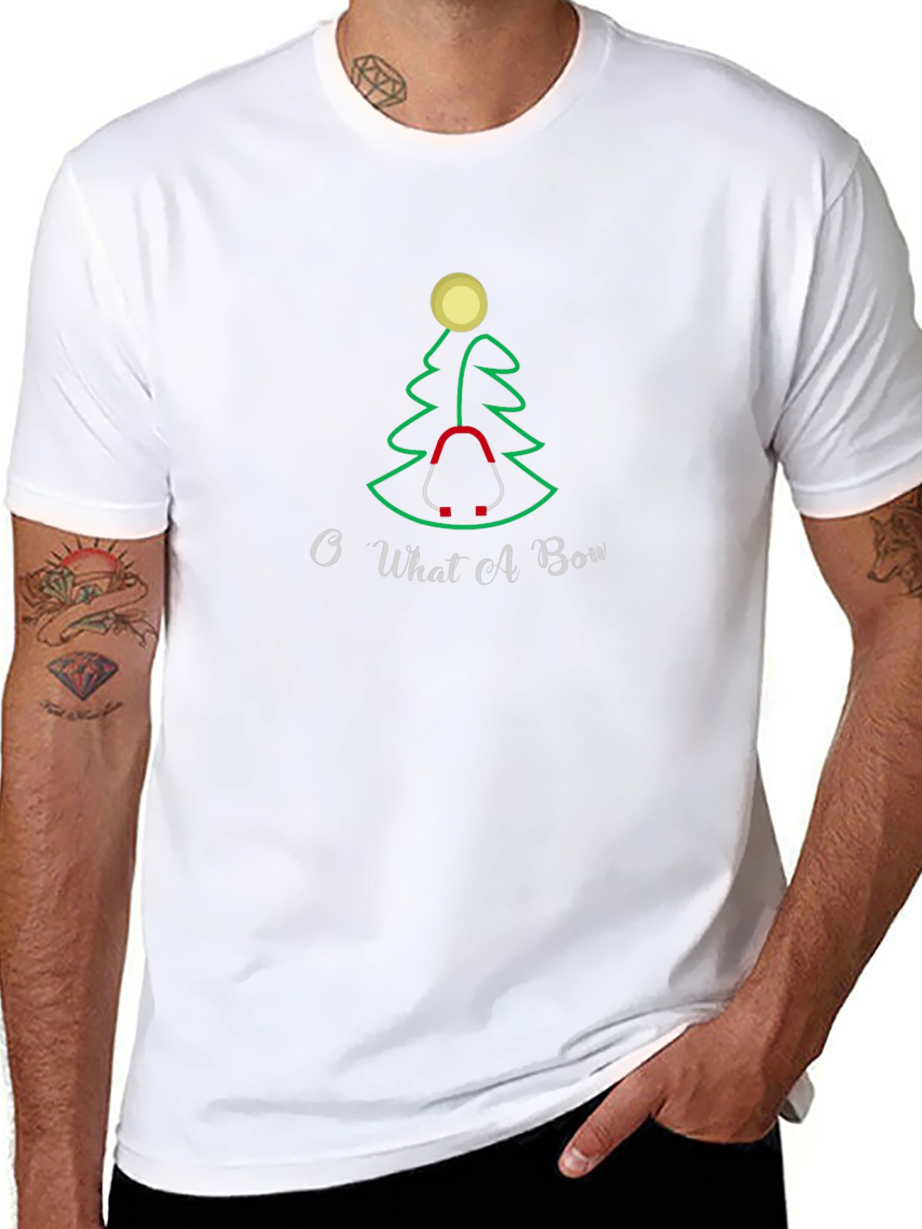 Christmas Tree Stethoscope T-Shirt