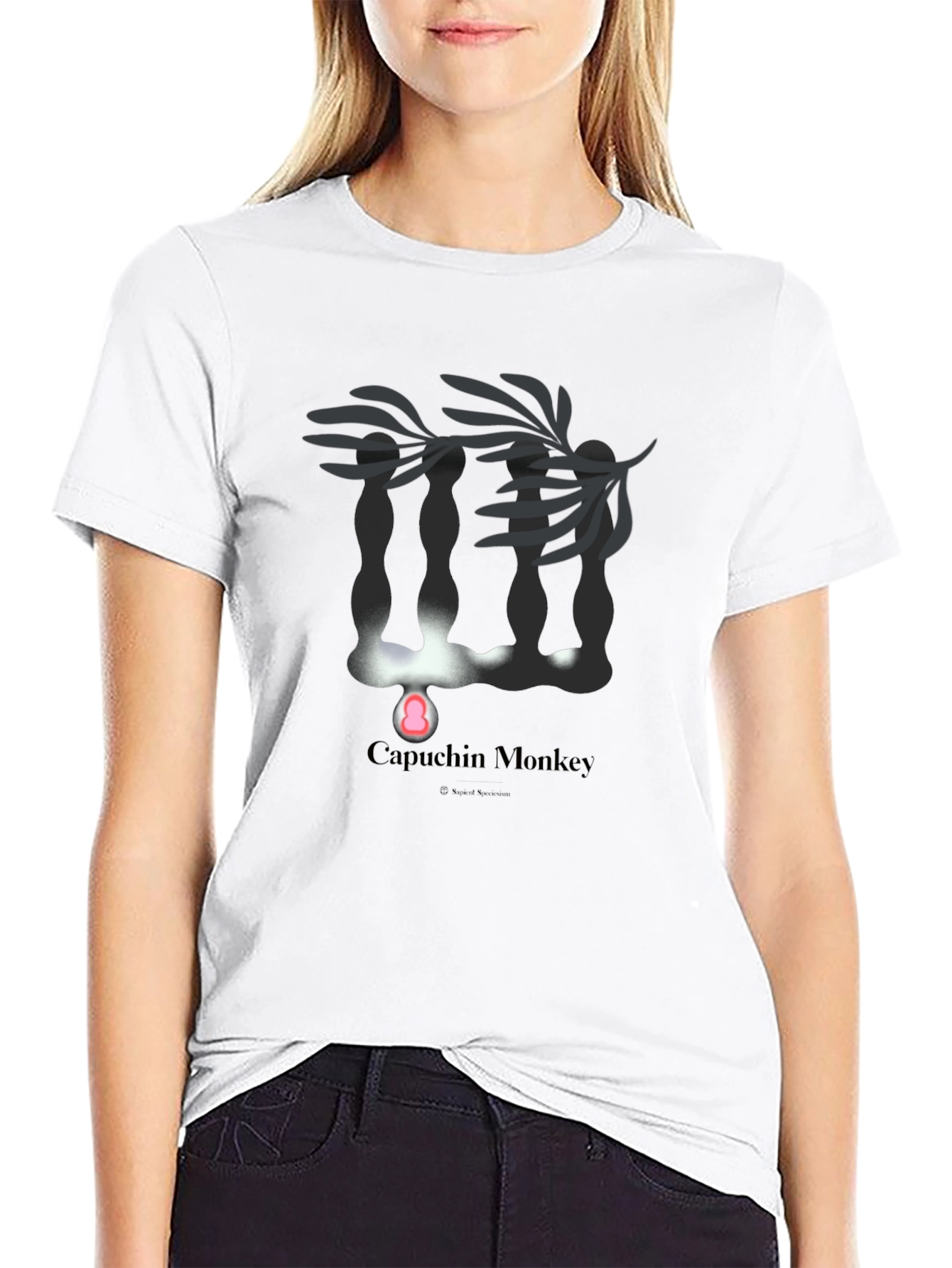 Capuchin Monkey Graphic Tee - Soft Cotton Blend