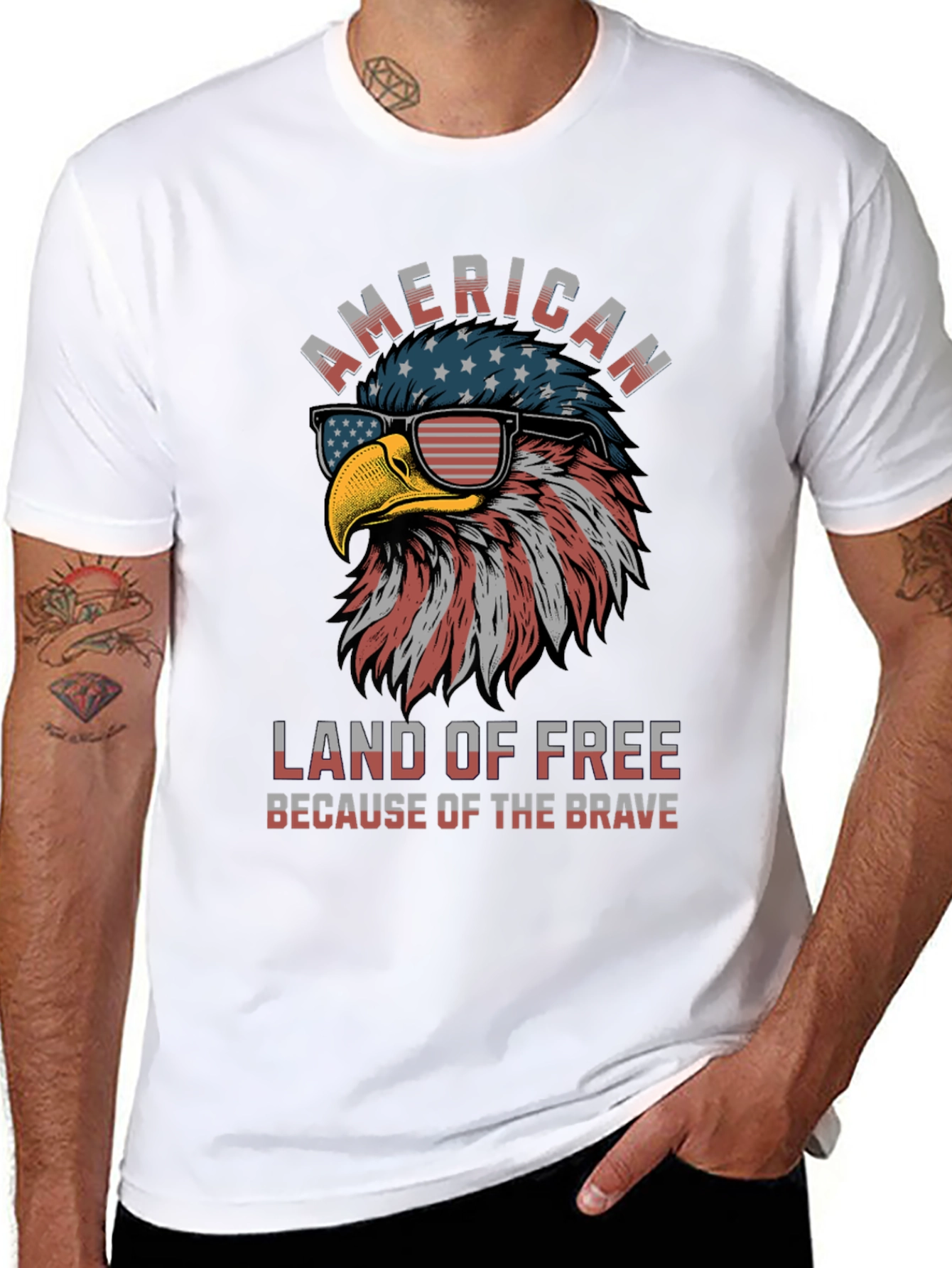 American Eagle Graphic T-Shirt - Land of the Free