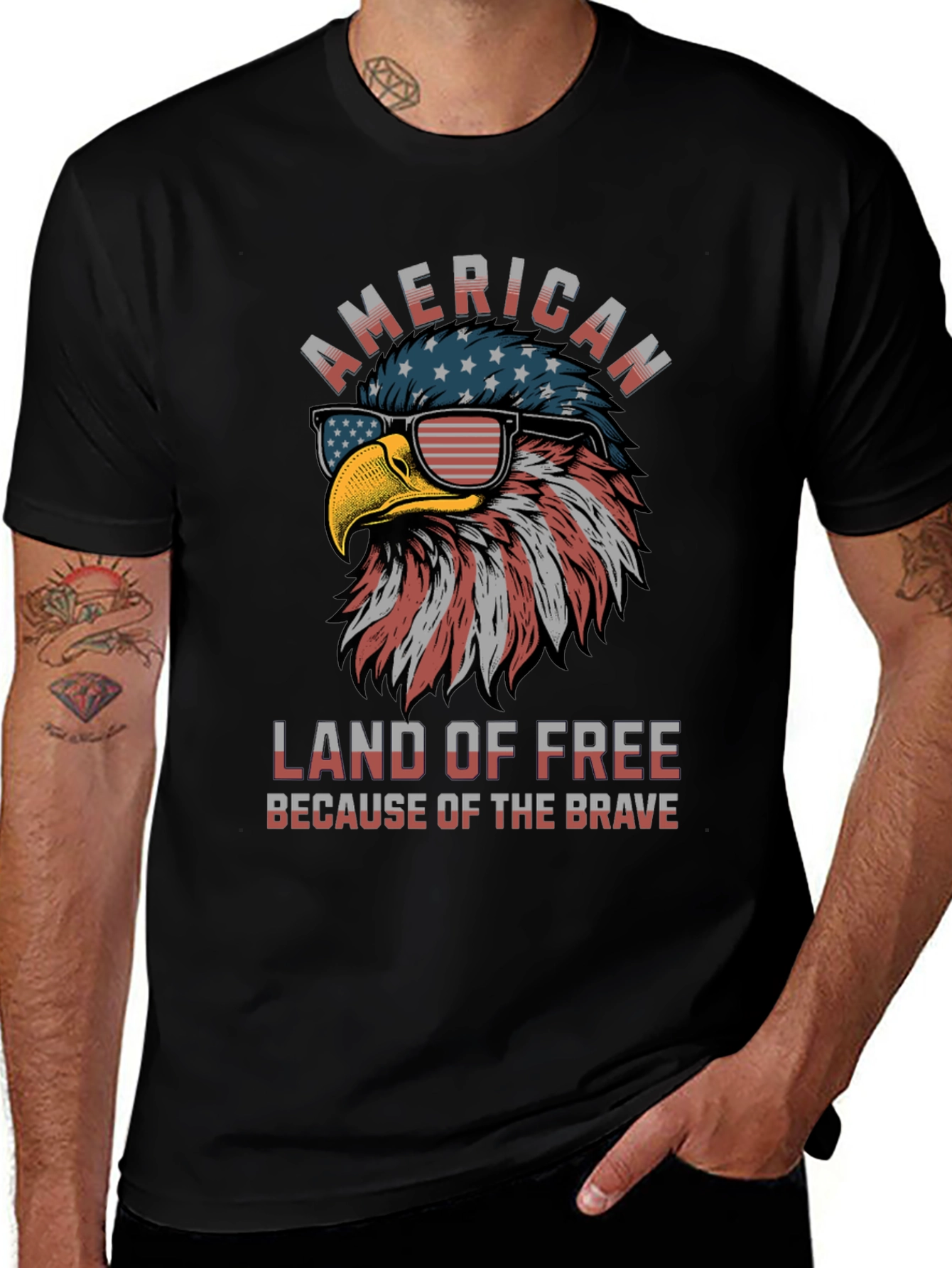 American Eagle Graphic T-Shirt - Land of the Free