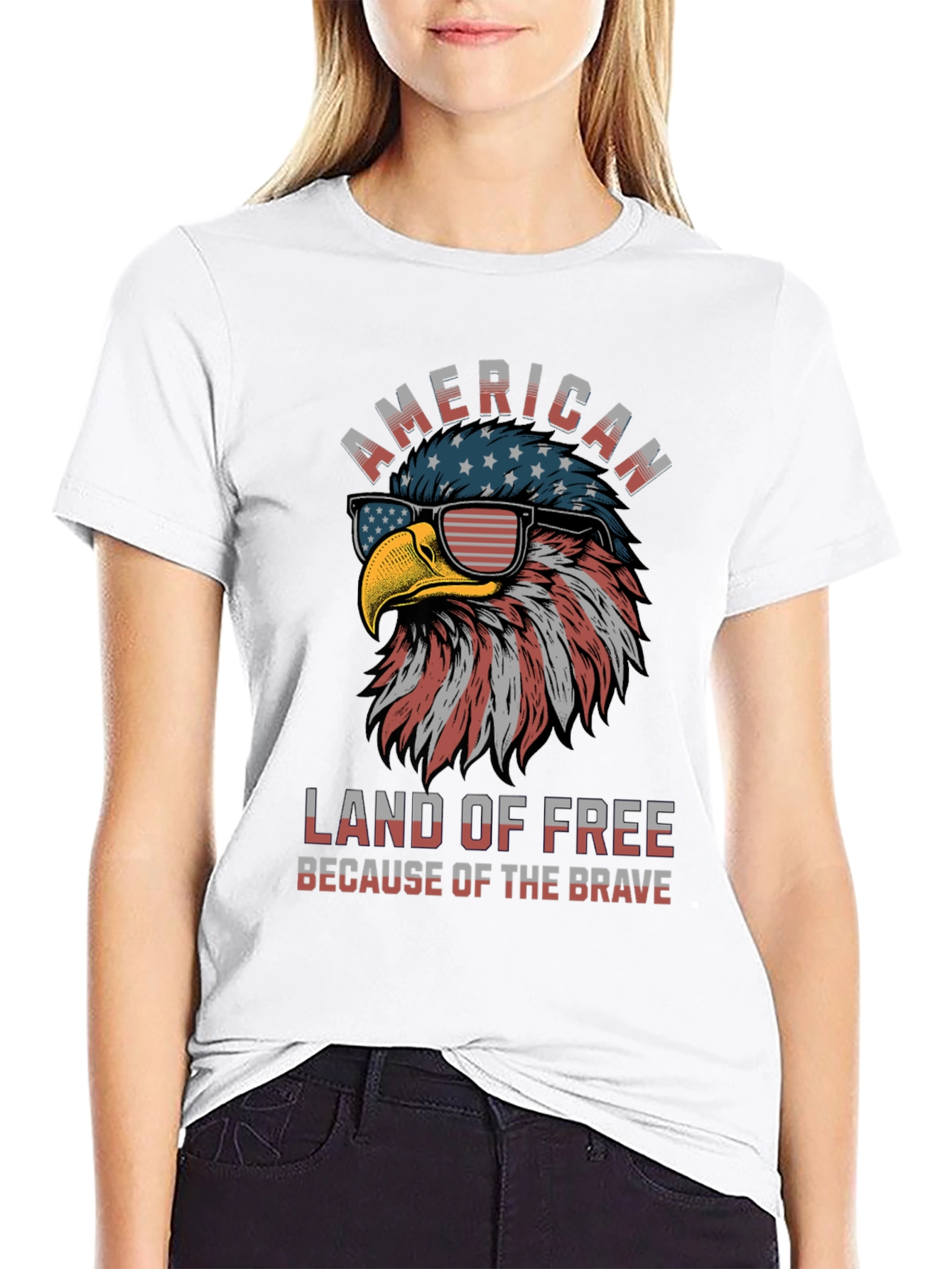 American Eagle Graphic T-Shirt - Land of the Free