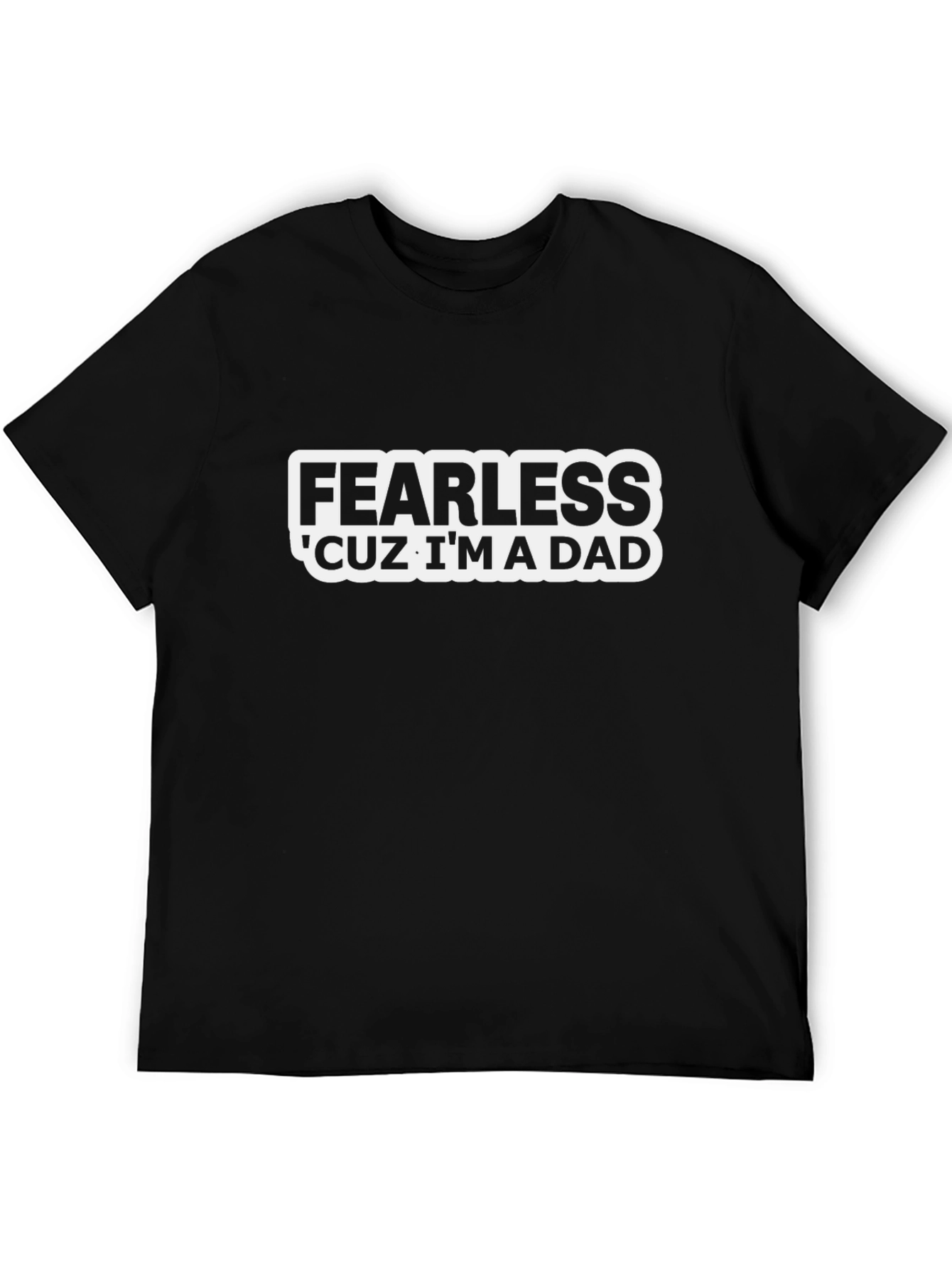 Fearless Dad Black Graphic Tee