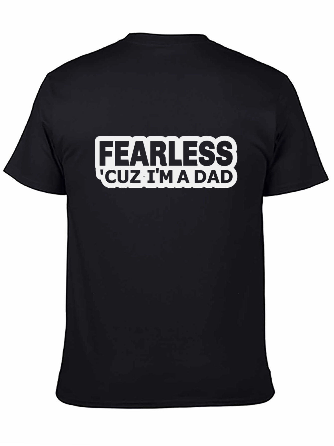 Fearless Dad Black Graphic Tee