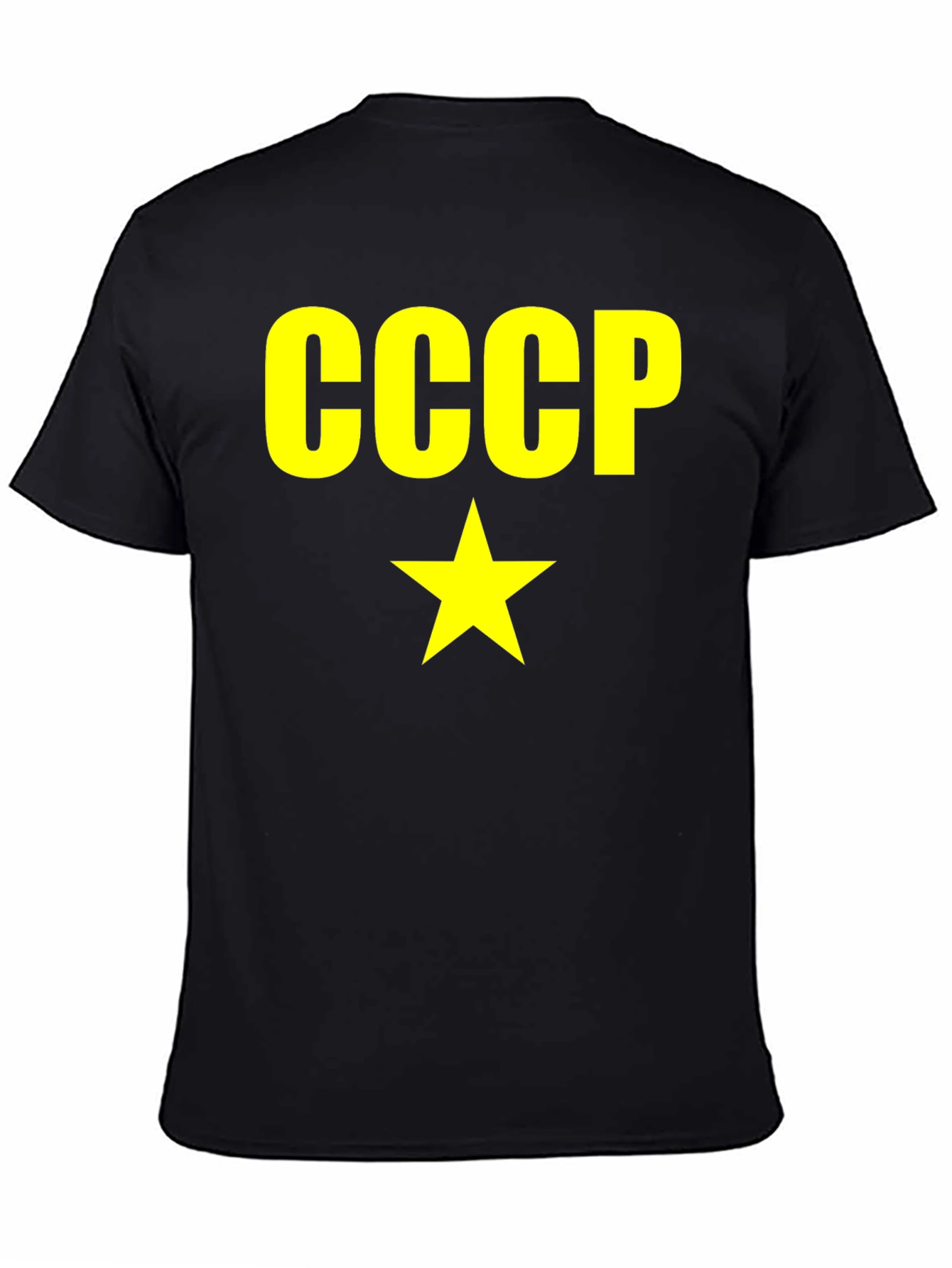 CCCP Soviet Union Star Graphic Black T-Shirt