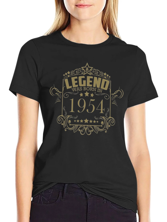 Legend Born in 1954 Black Graphic Tee