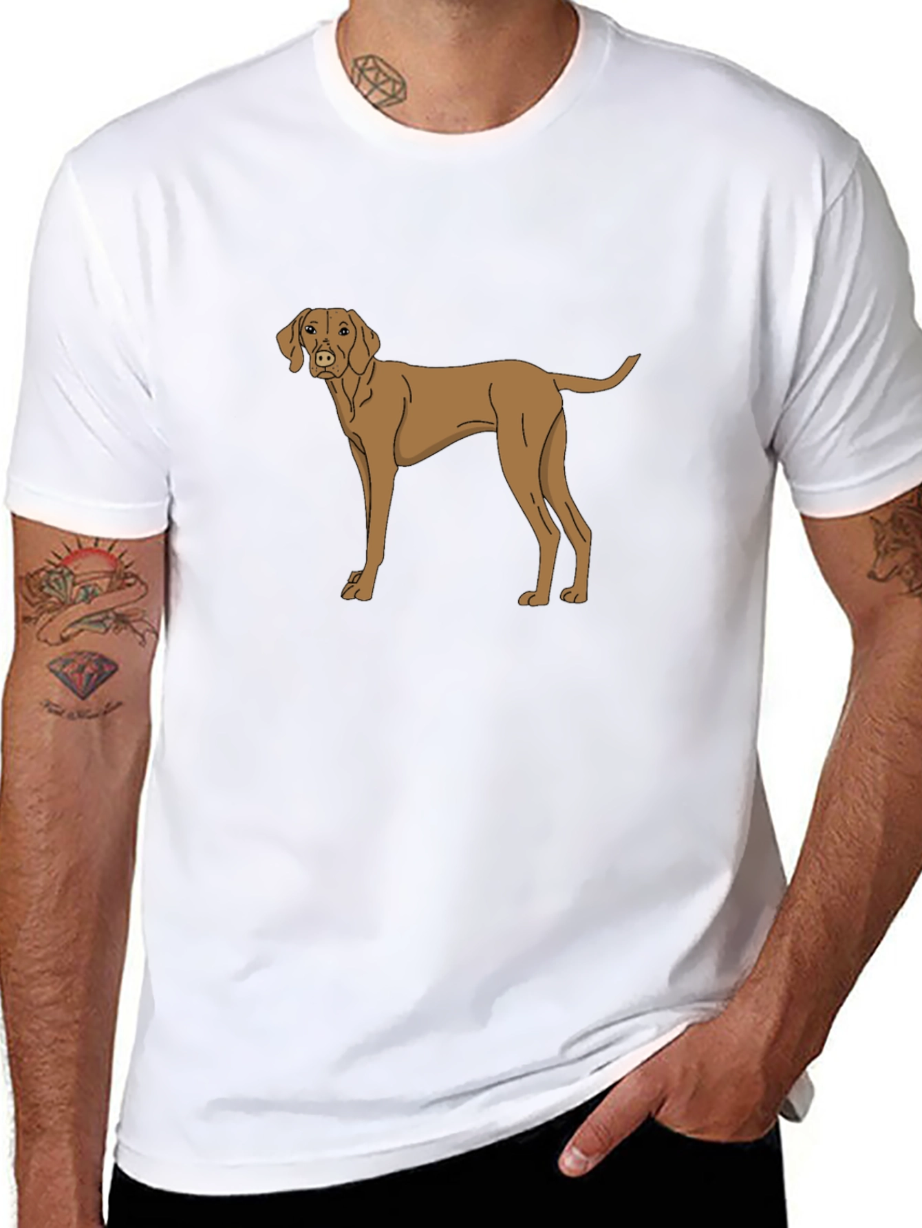 Dog Graphic Tee - Unisex Black T-Shirt