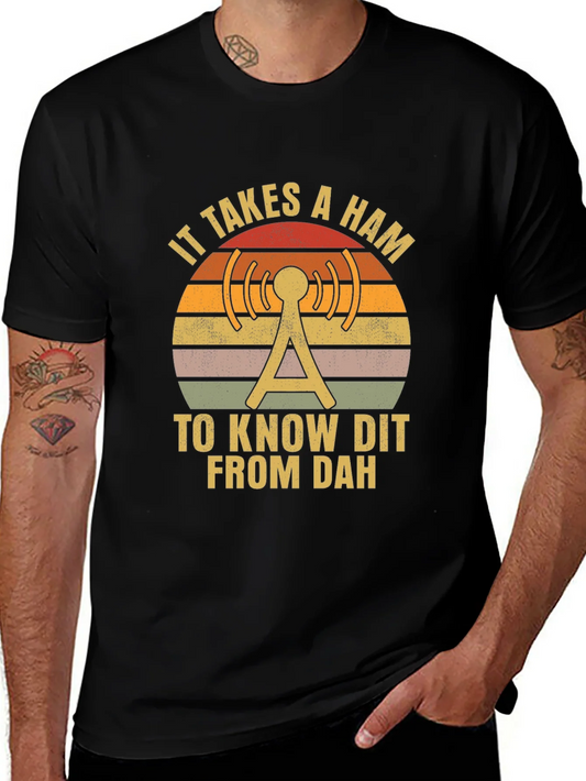 Ham Radio Operator T-Shirt - Dit Dah