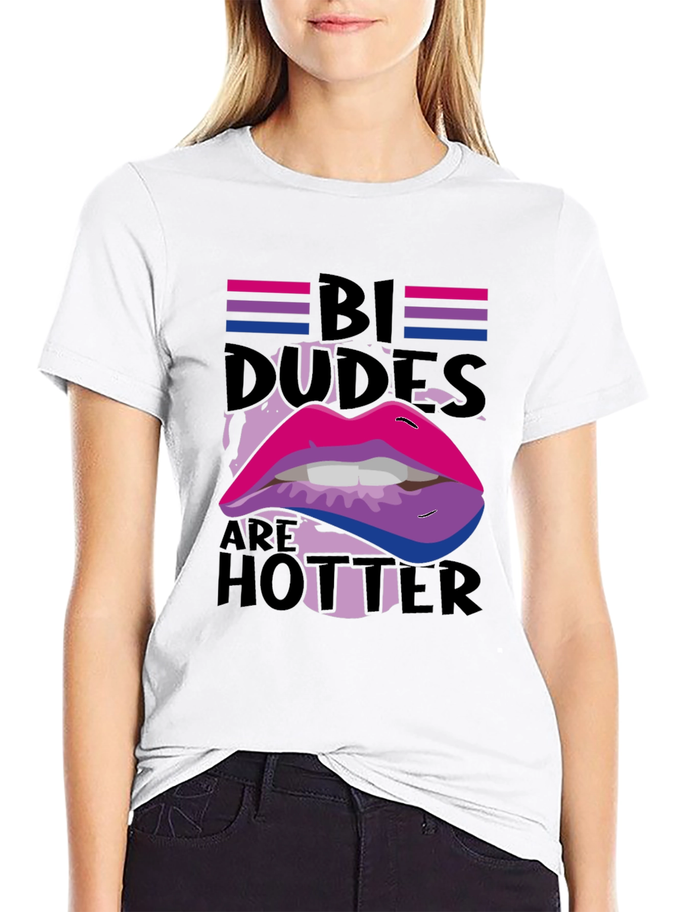 Bi Dudes Hotter Graphic Tee