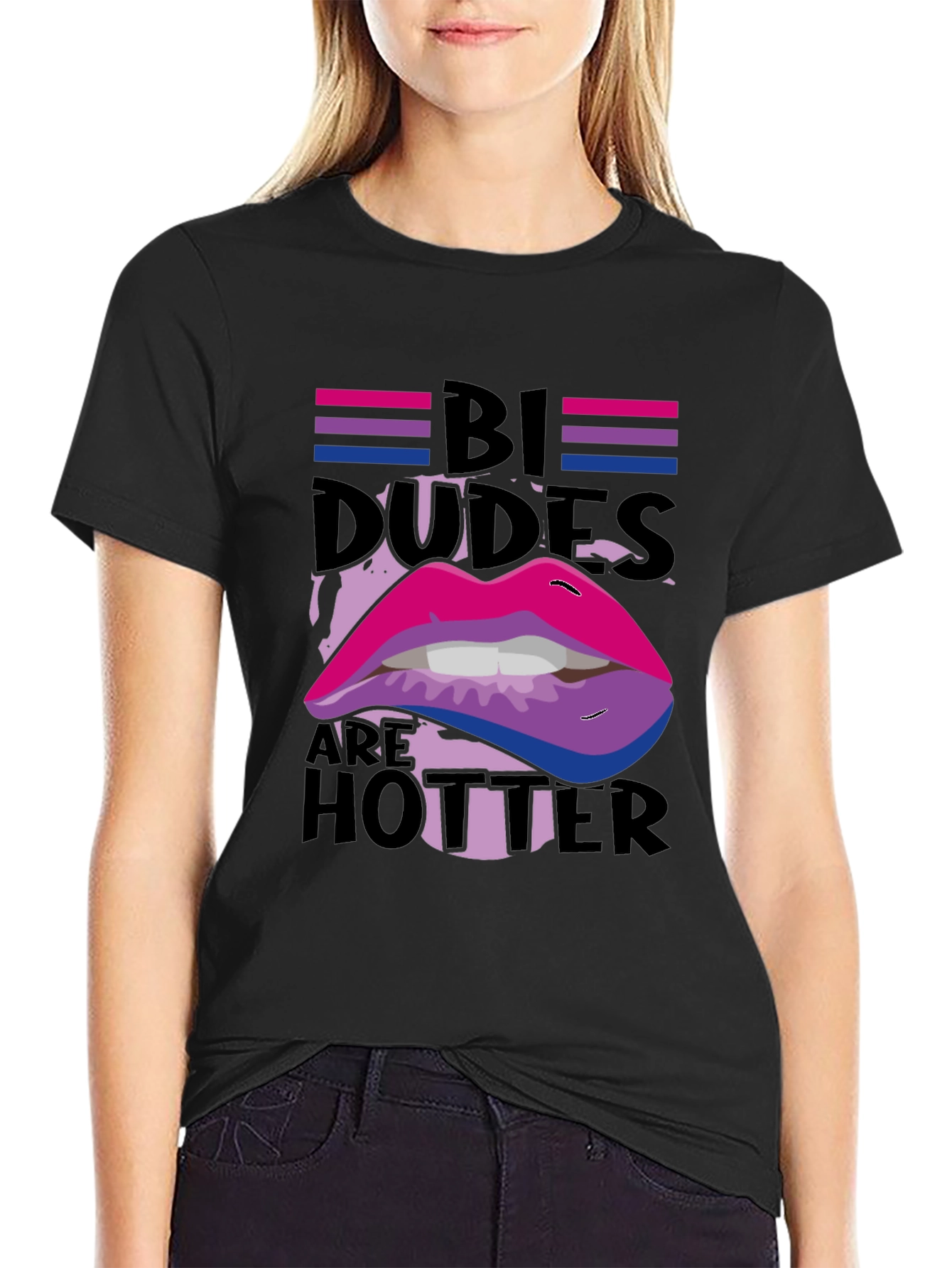 Bi Dudes Hotter Graphic Tee