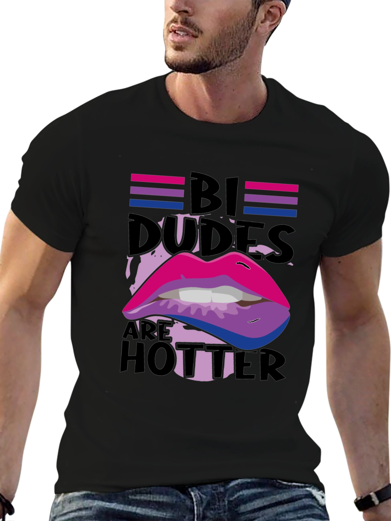 Bi Dudes Hotter Graphic Tee