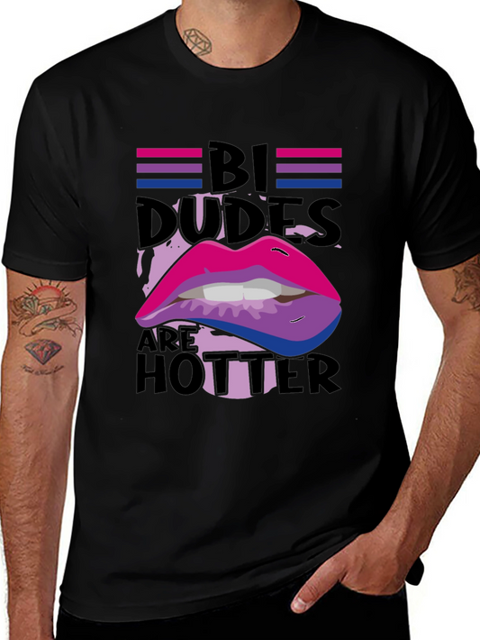 Bi Dudes Hotter Graphic Tee