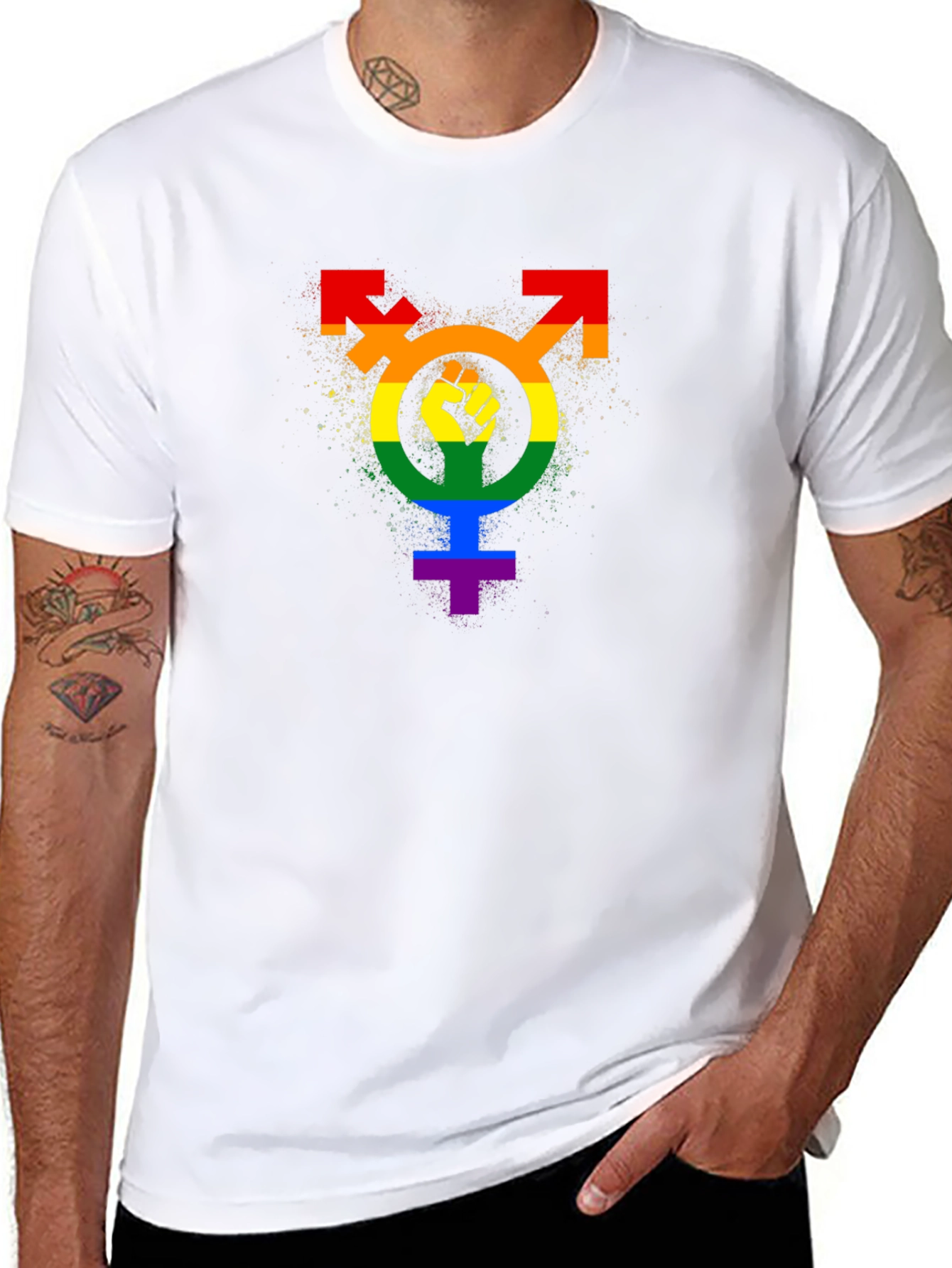Pride Fist Transgender Symbol T-Shirt