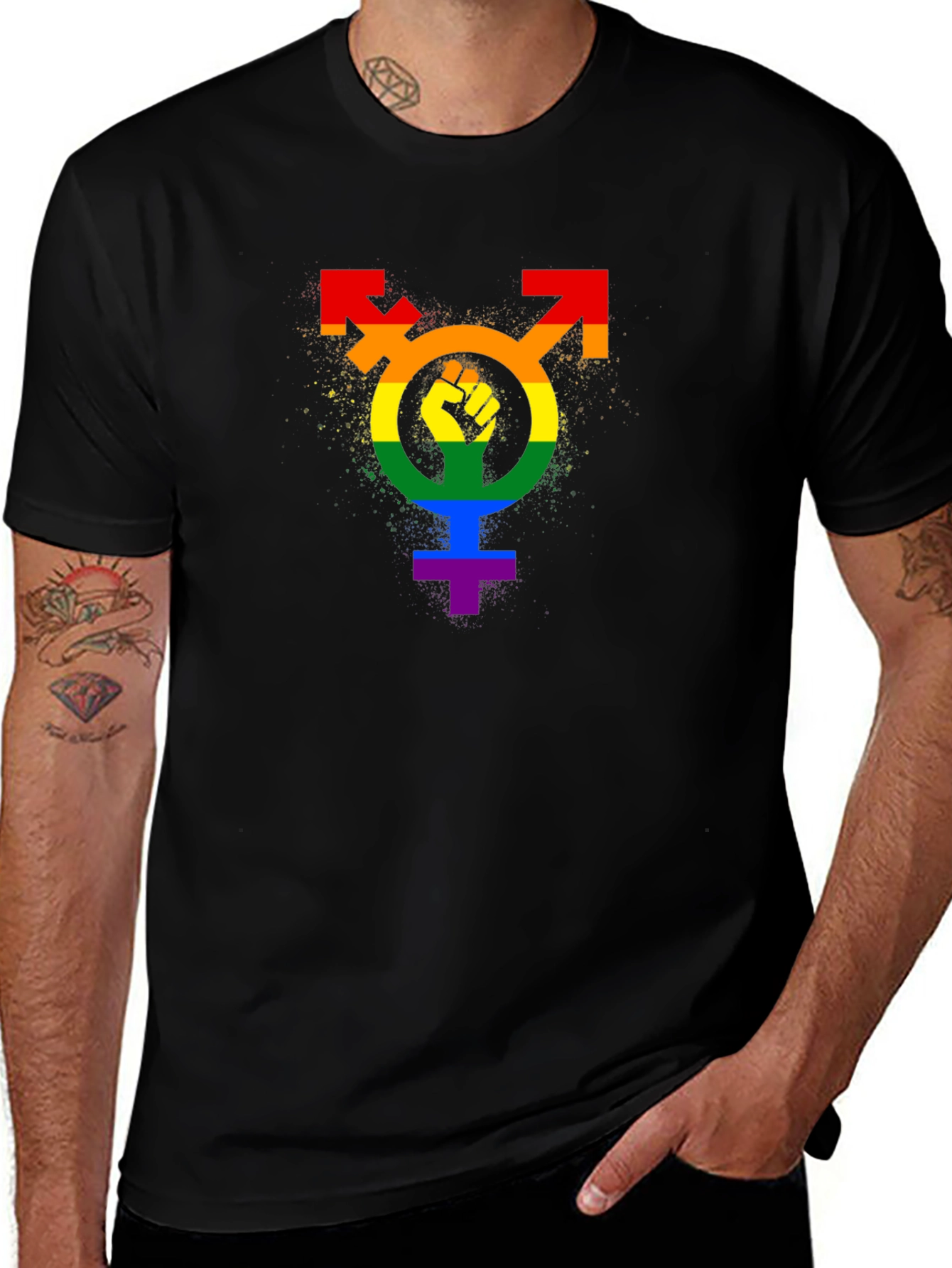Pride Fist Transgender Symbol T-Shirt