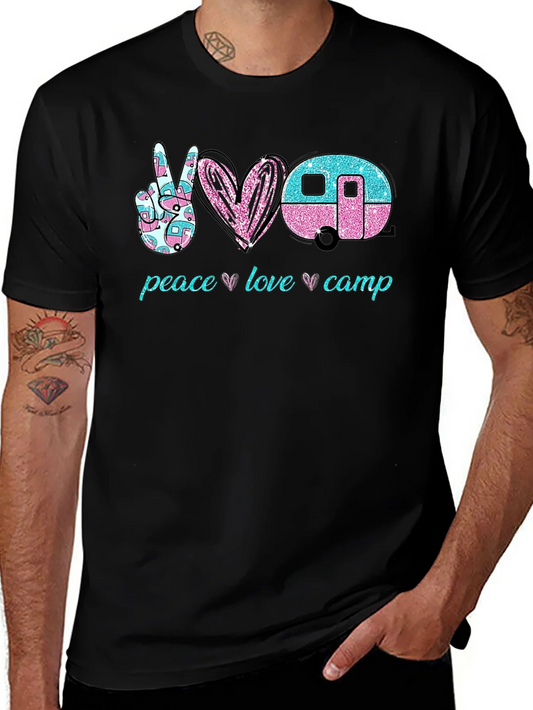 Peace Love Camp Graphic T-Shirt