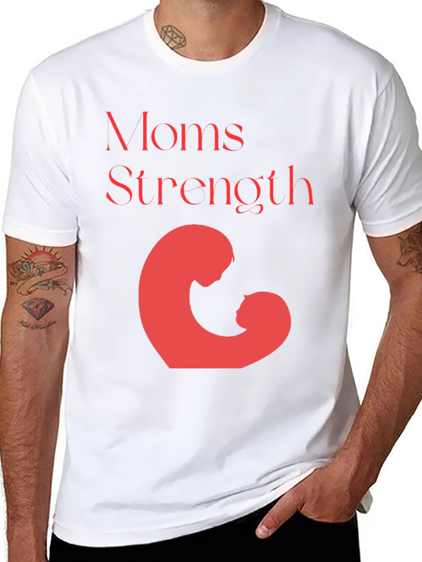 Mom Strength Graphic Tee - Perfect Mothers Day Gift