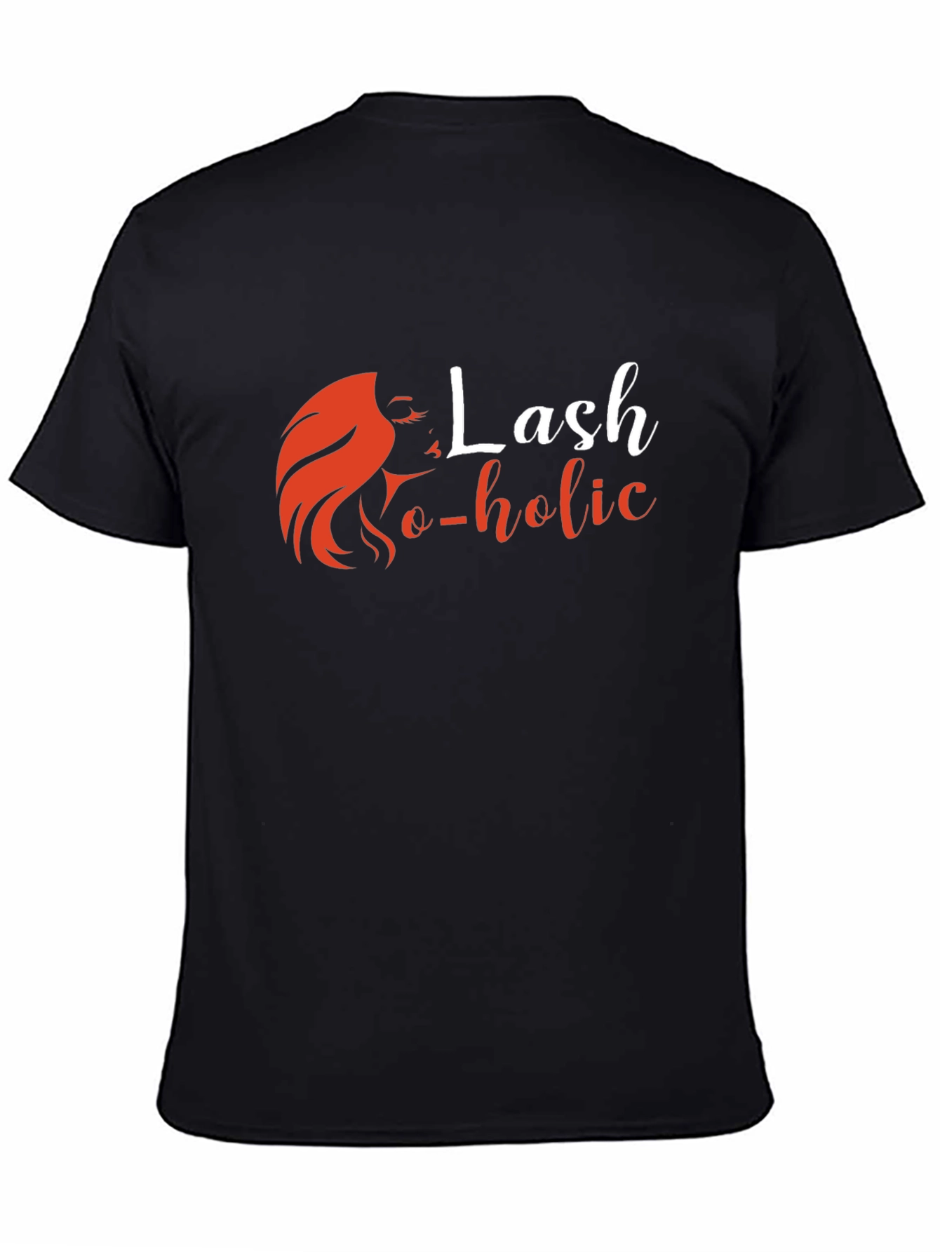 Lash-o-holic Black Graphic Tee - Unisex Fashion