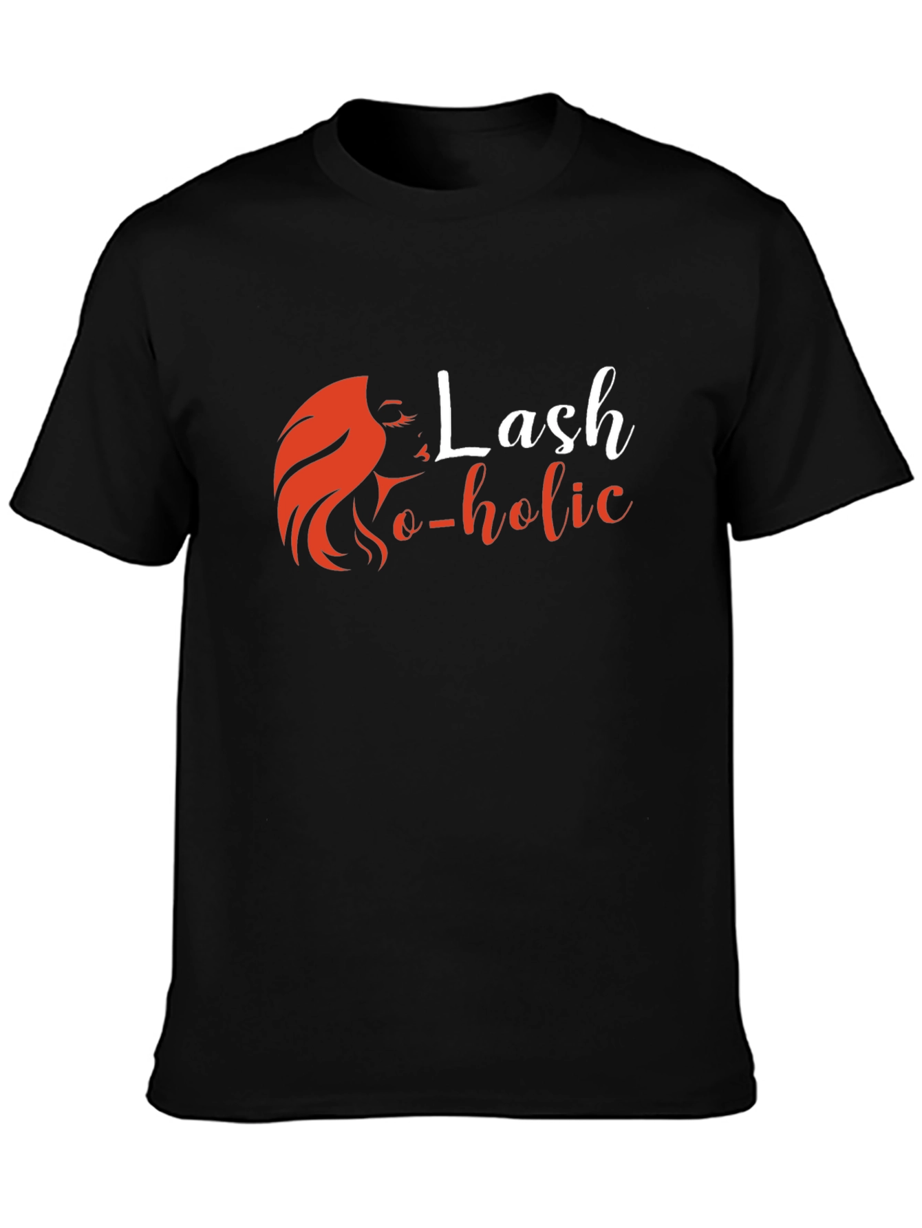 Lash-o-holic Black Graphic Tee - Unisex Fashion