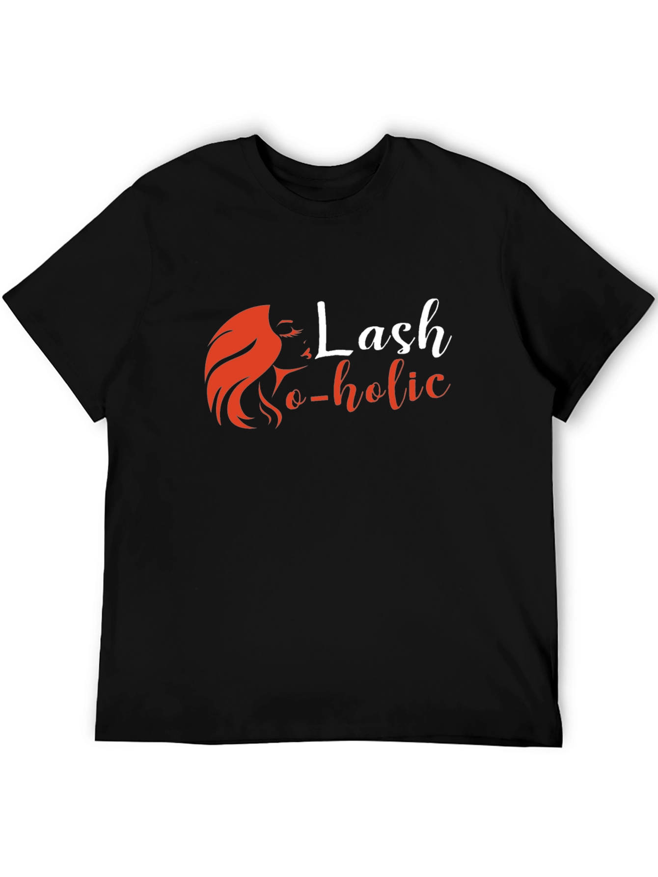 Lash-o-holic Black Graphic Tee - Unisex Fashion