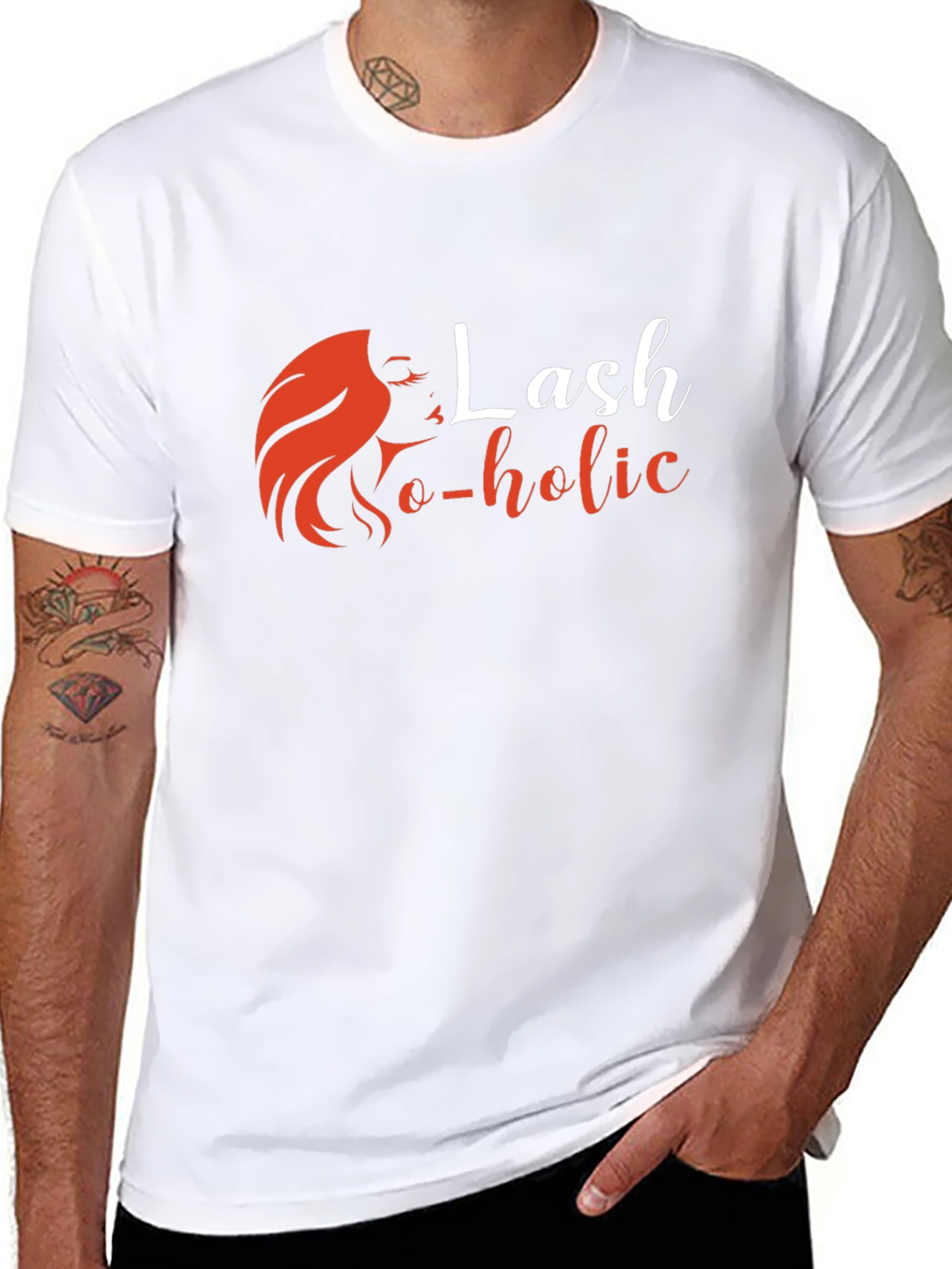 Lash-o-holic Black Graphic Tee - Unisex Fashion