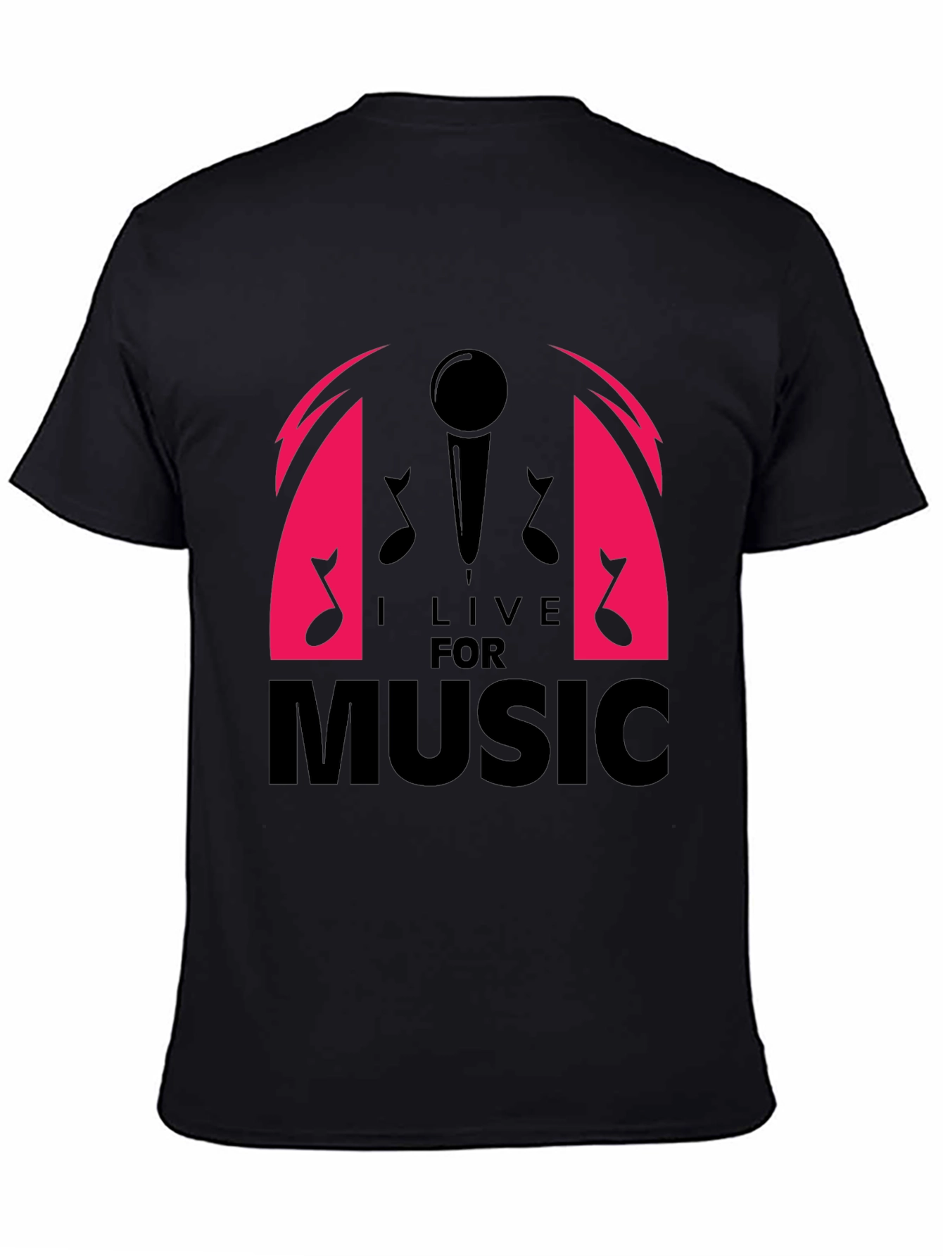I Live For Music Graphic T-Shirt