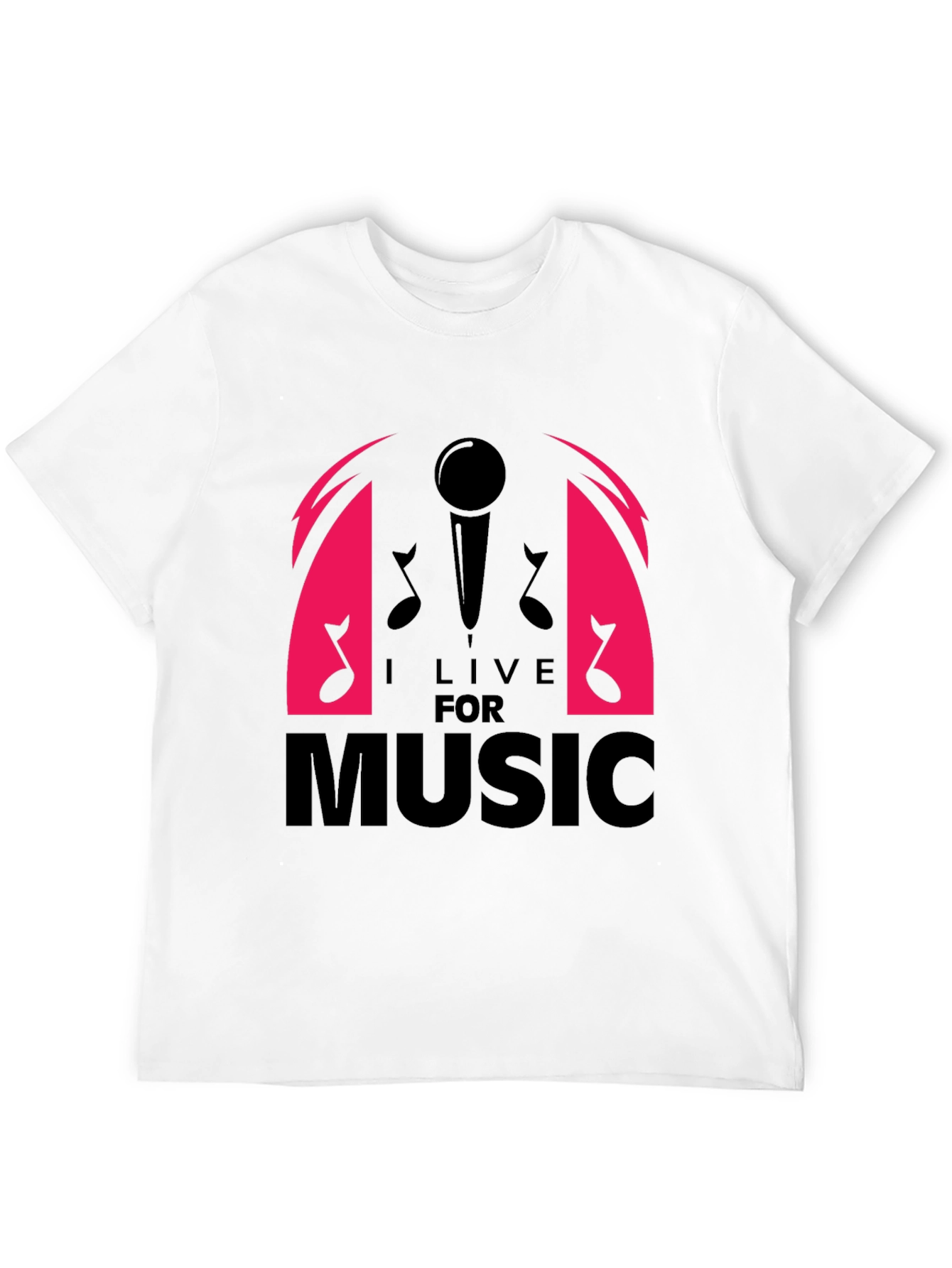 I Live For Music Graphic T-Shirt