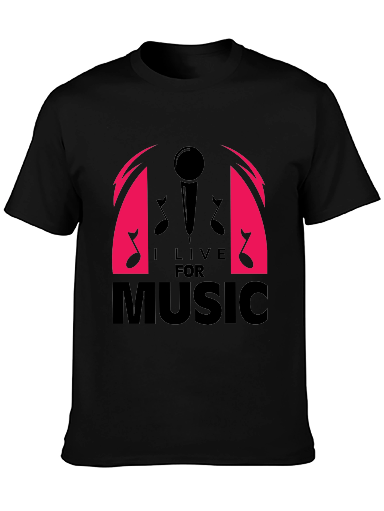 I Live For Music Graphic T-Shirt