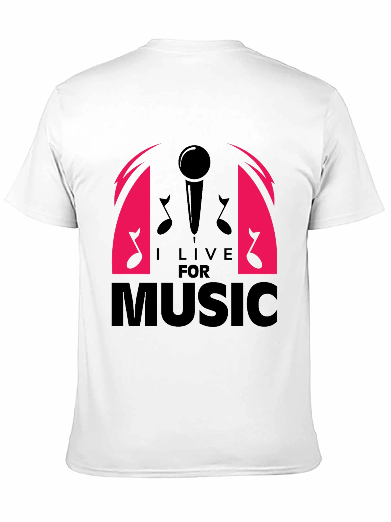 I Live For Music Graphic T-Shirt
