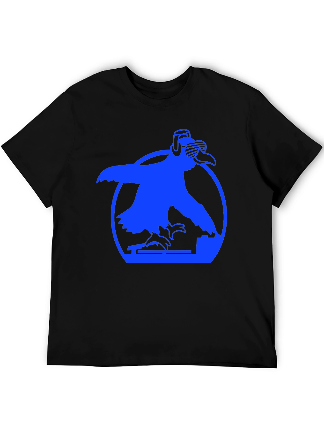 DJ Bird Graphic Tee - Cool Crow T-Shirt