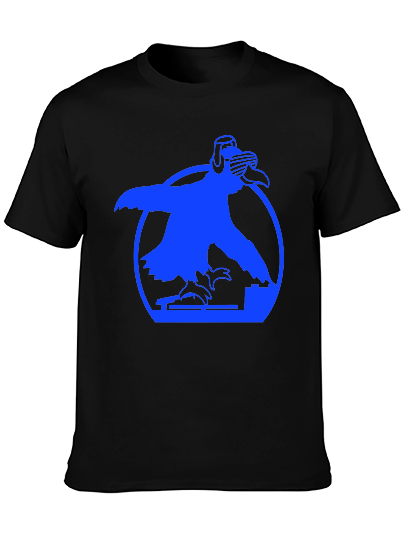 DJ Bird Graphic Tee - Cool Crow T-Shirt