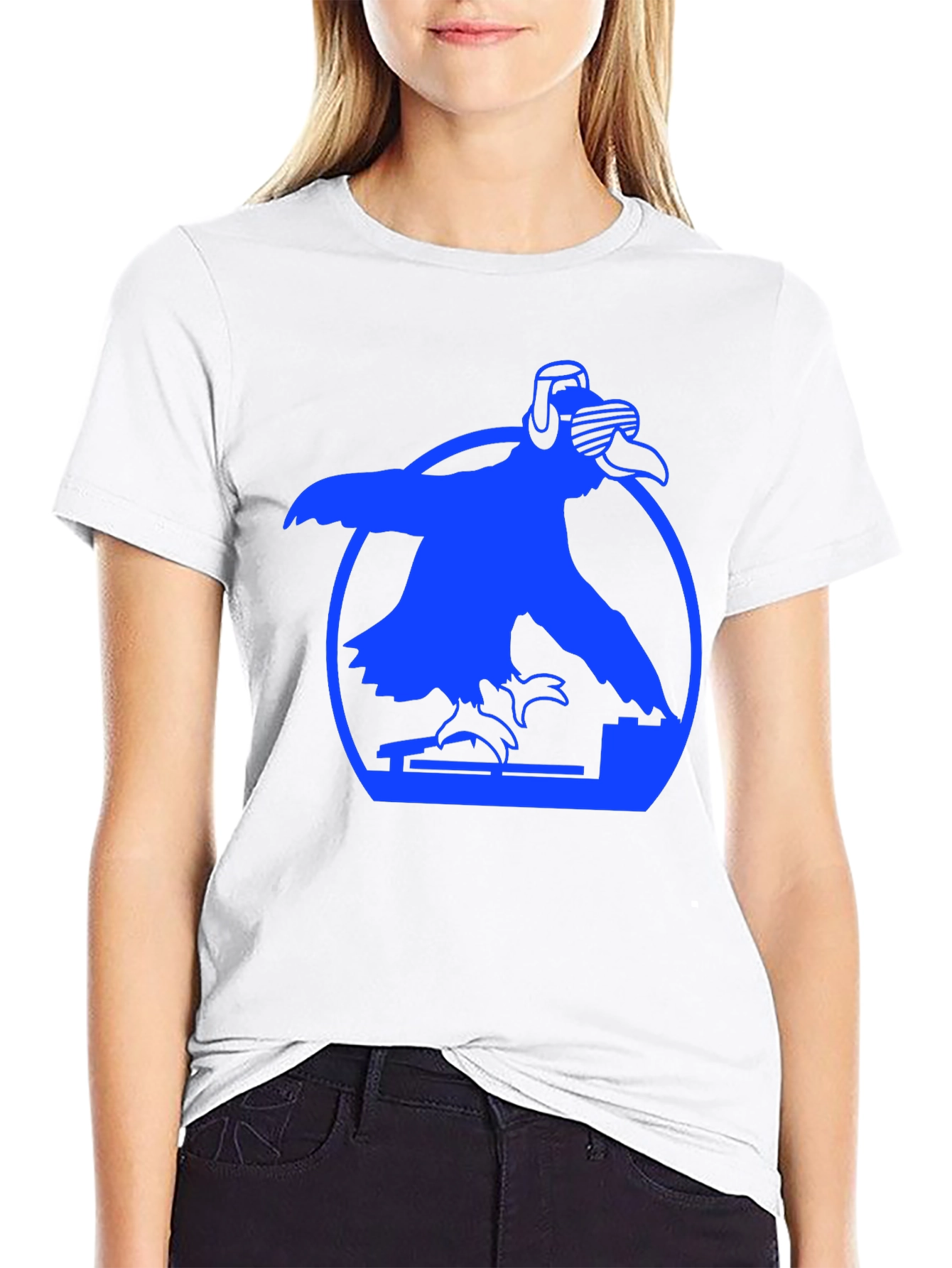 DJ Bird Graphic Tee - Cool Crow T-Shirt