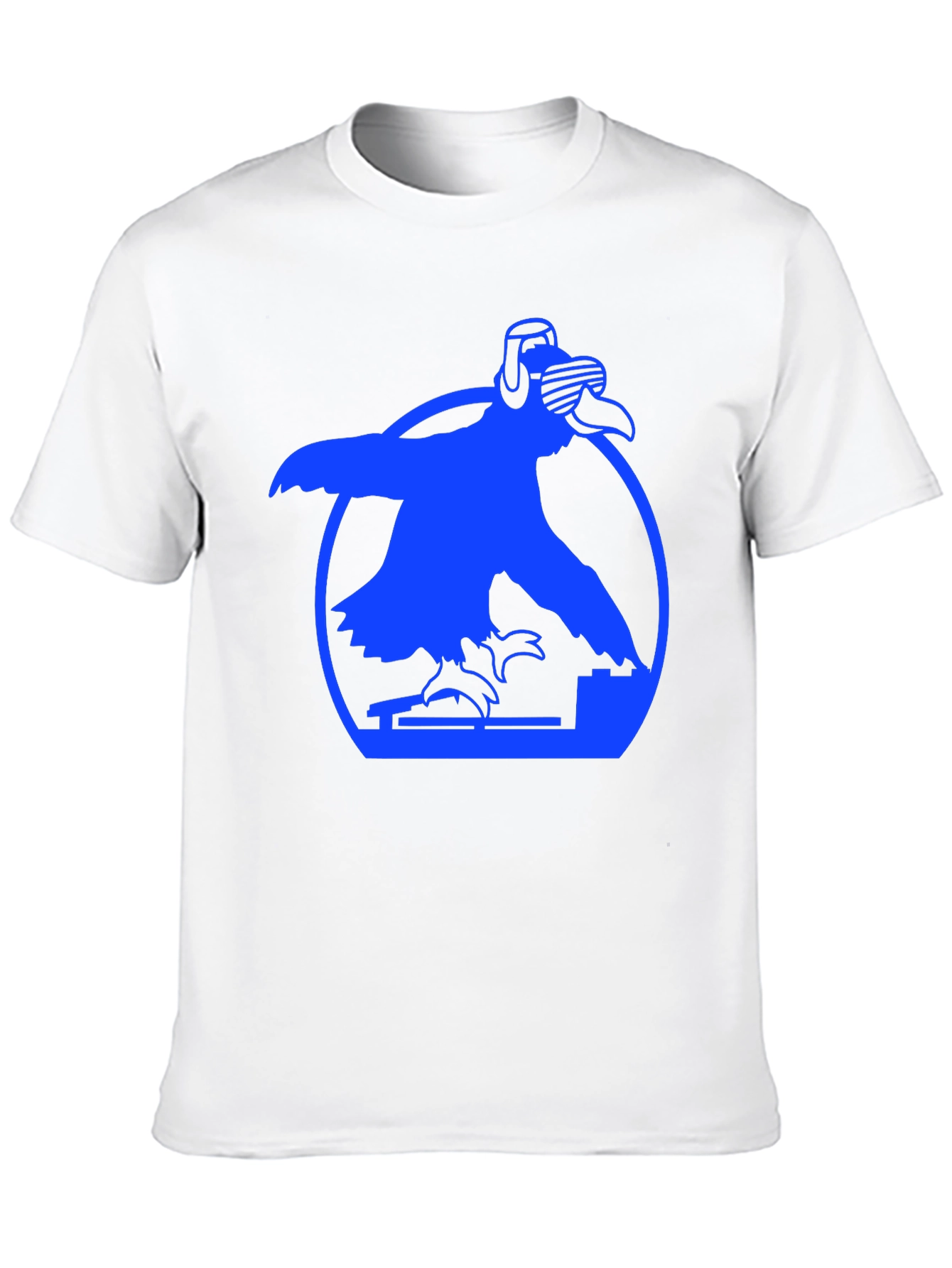 DJ Bird Graphic Tee - Cool Crow T-Shirt