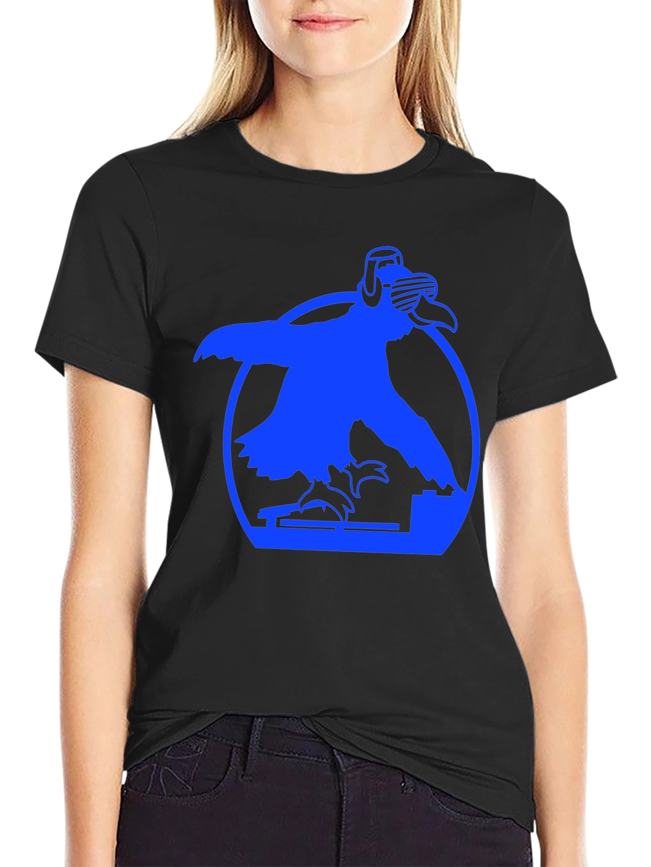 DJ Bird Graphic Tee - Cool Crow T-Shirt
