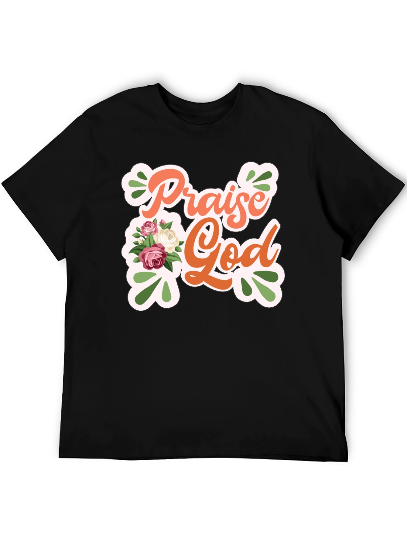 Praise God Floral Graphic Tee