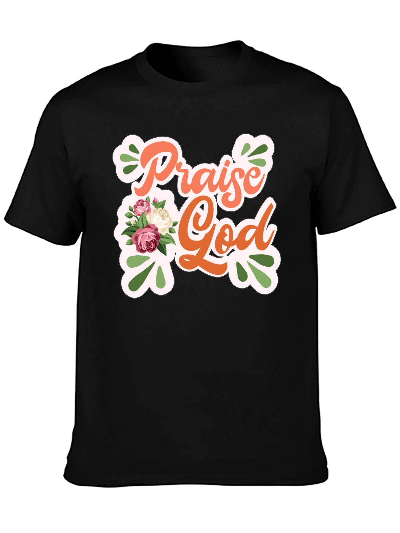 Praise God Floral Graphic Tee