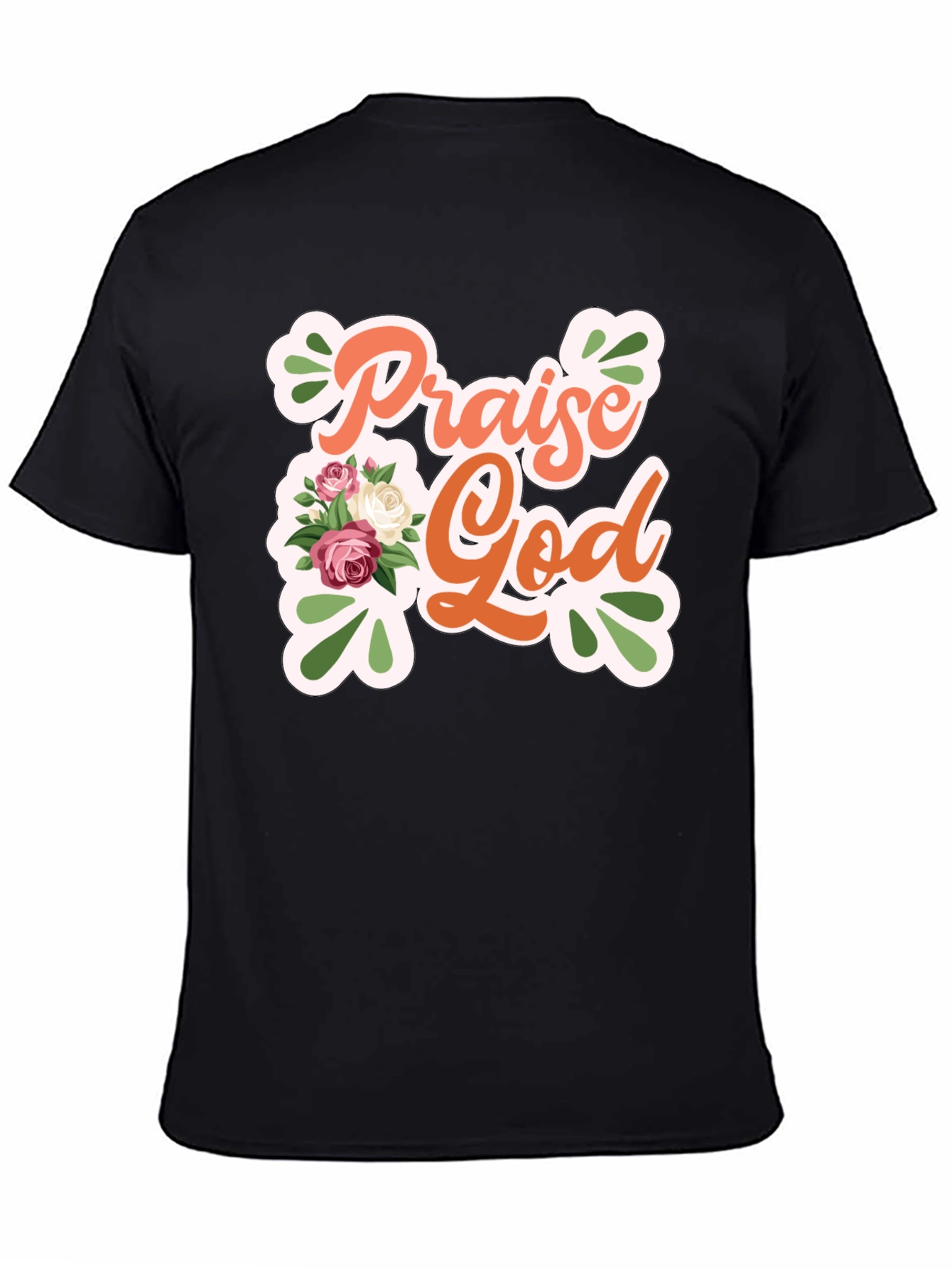 Praise God Floral Graphic Tee