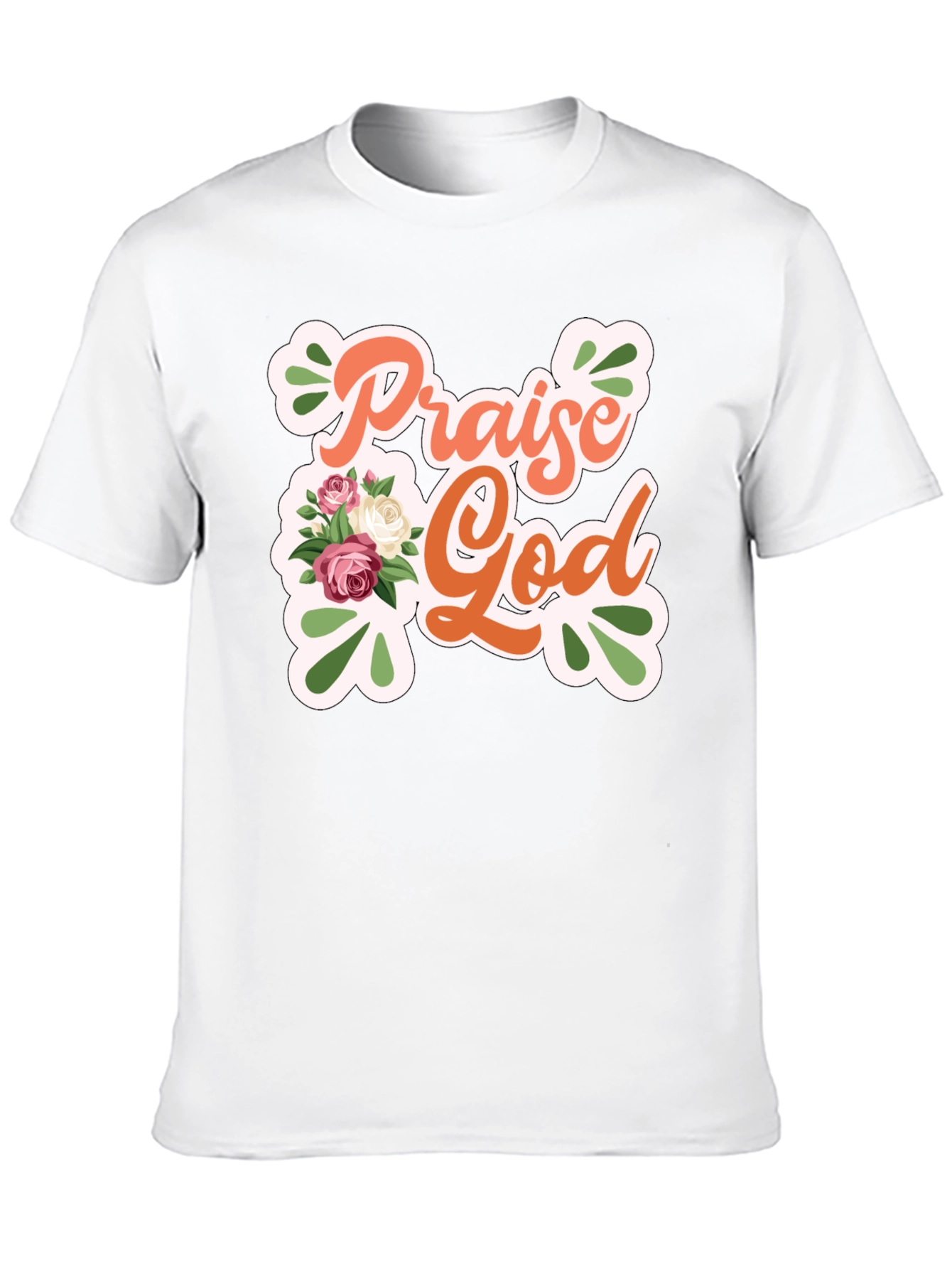 Praise God Floral Graphic Tee