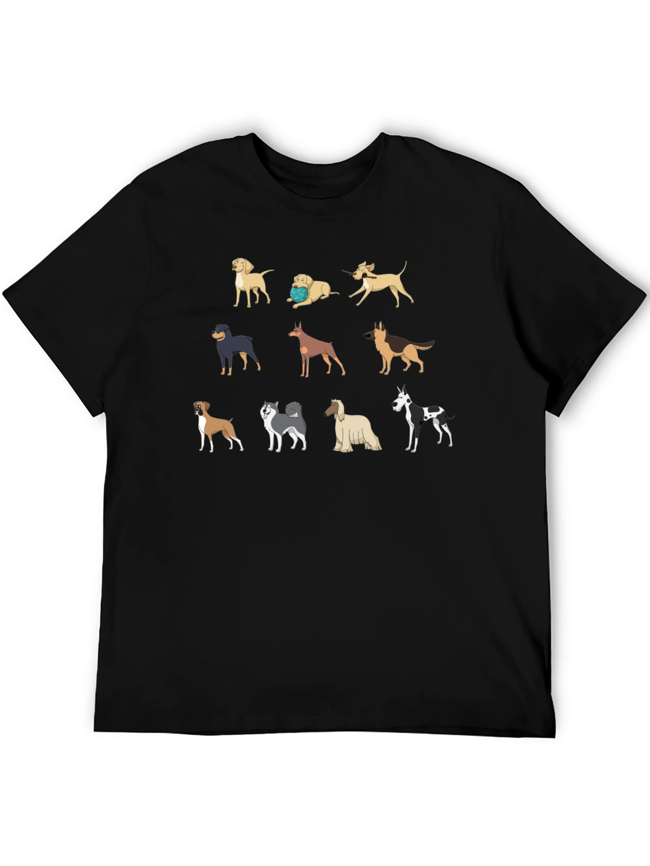 Dog Breeds T-Shirt - Unique Canine Design