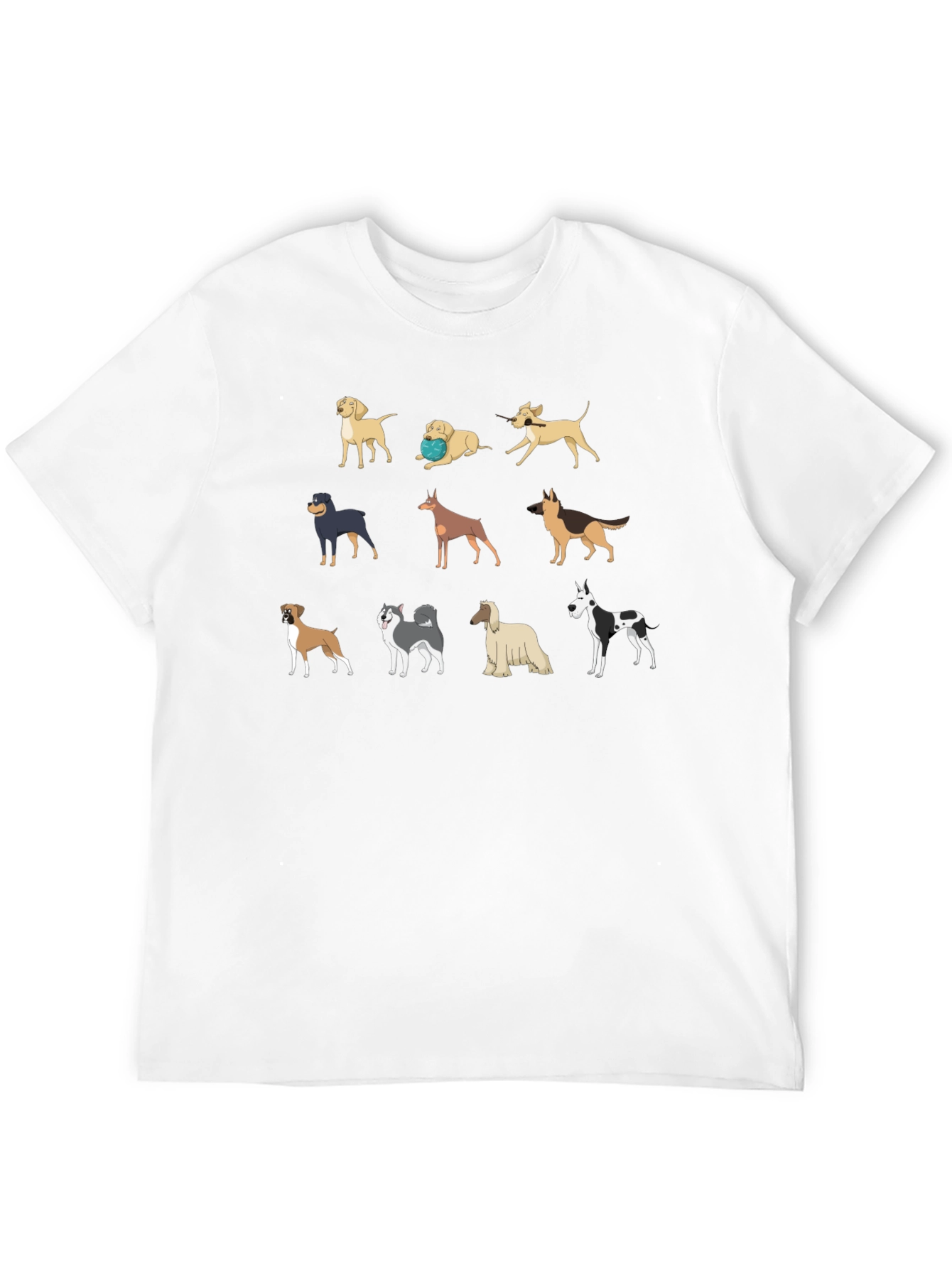Dog Breeds T-Shirt - Unique Canine Design
