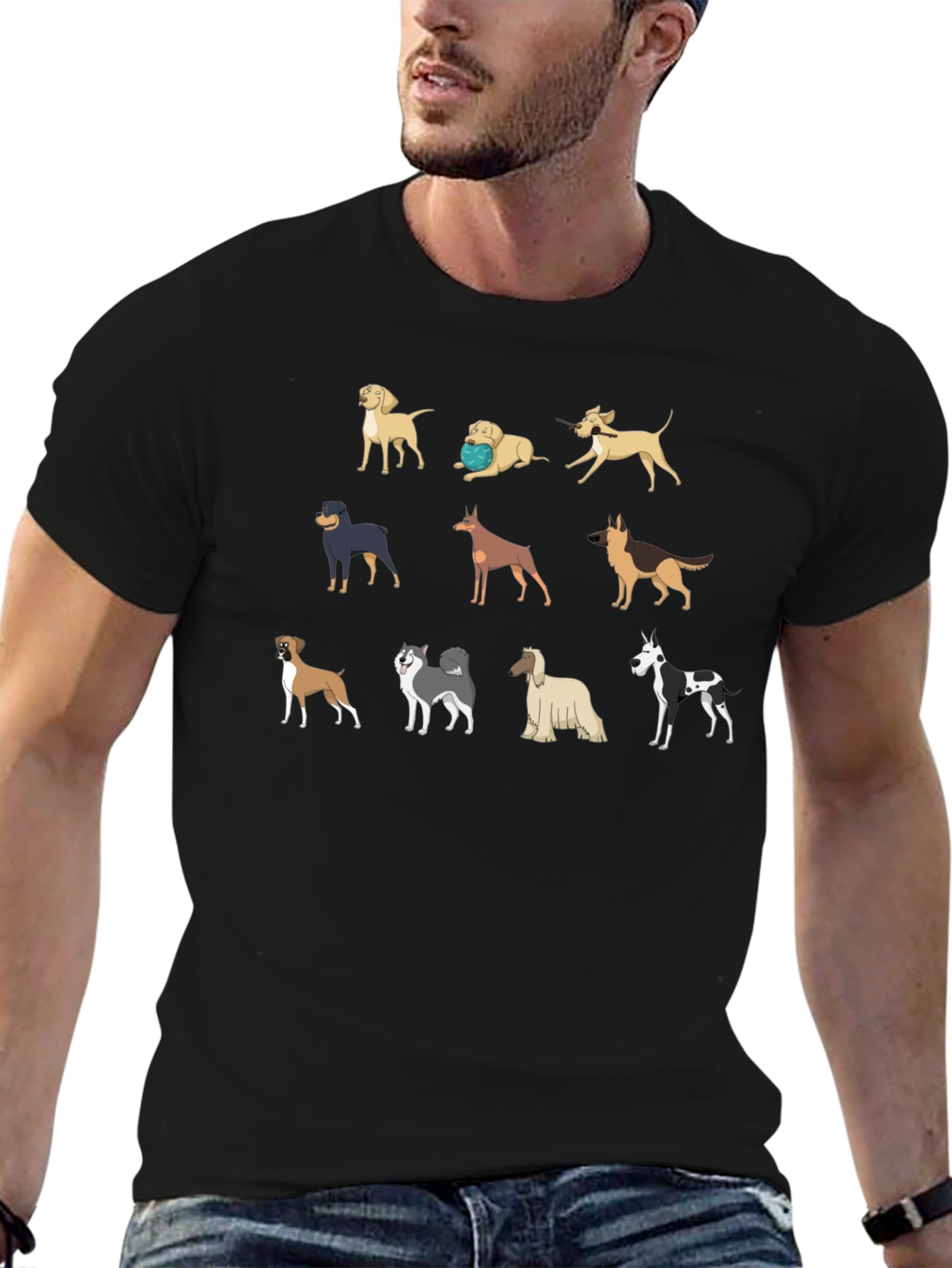 Dog Breeds T-Shirt - Unique Canine Design