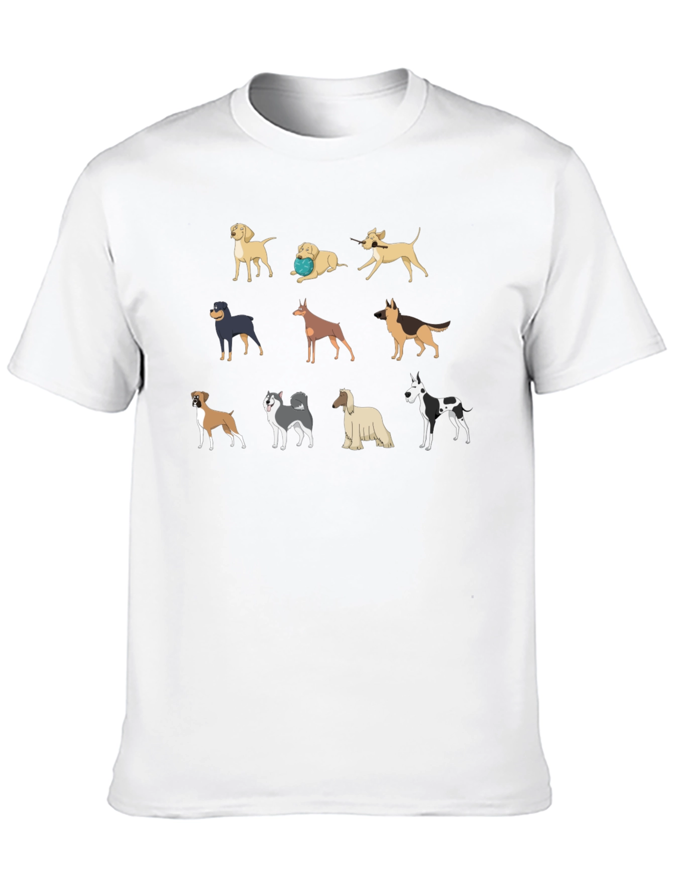 Dog Breeds T-Shirt - Unique Canine Design