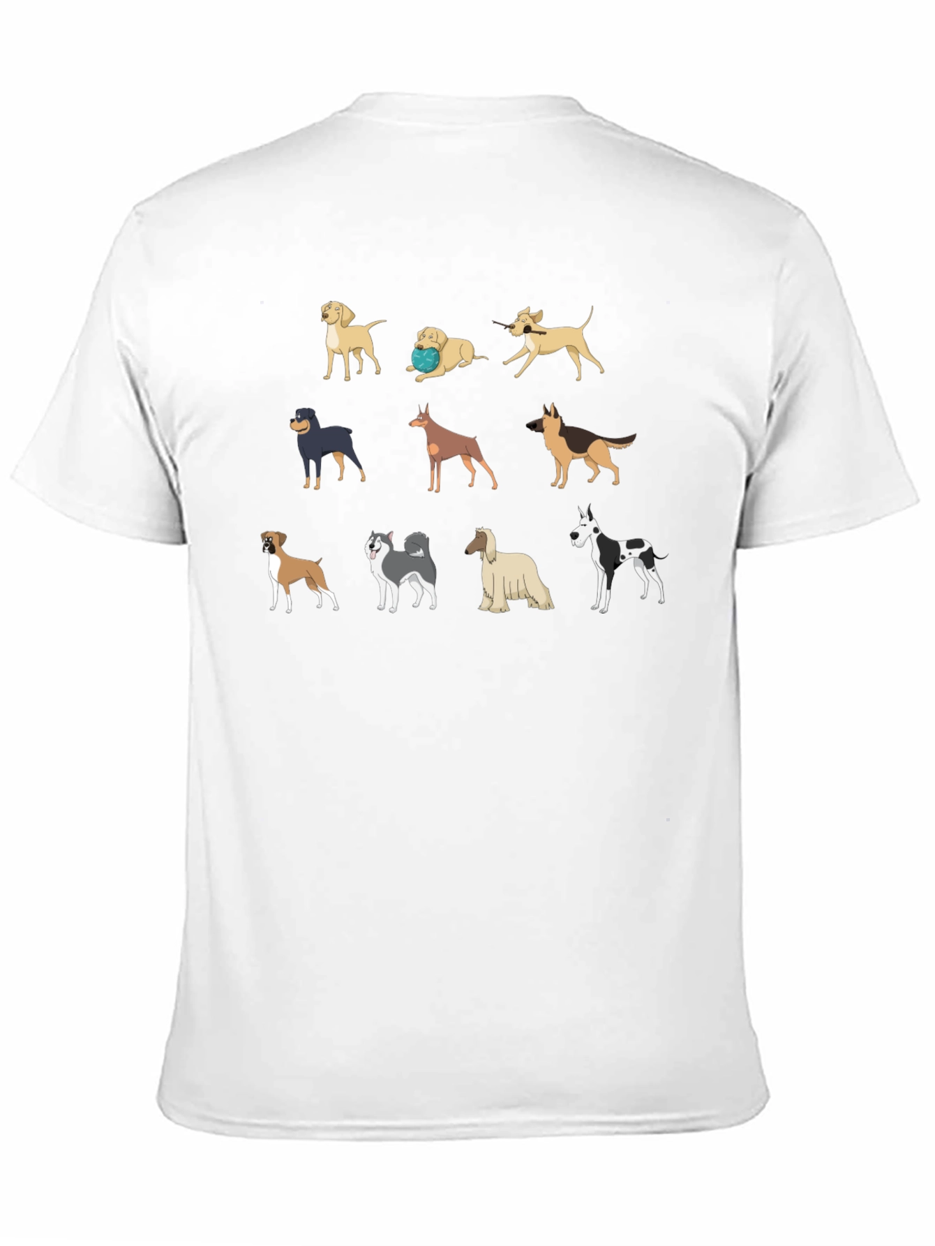 Dog Breeds T-Shirt - Unique Canine Design
