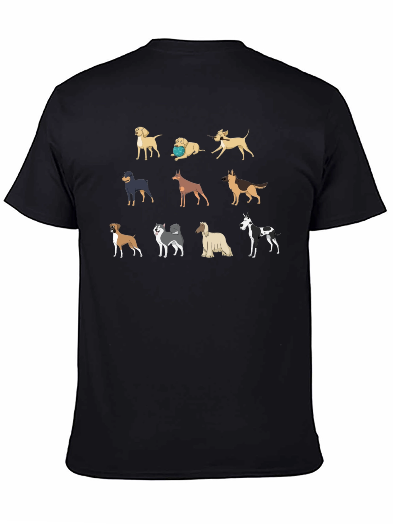 Dog Breeds T-Shirt - Unique Canine Design