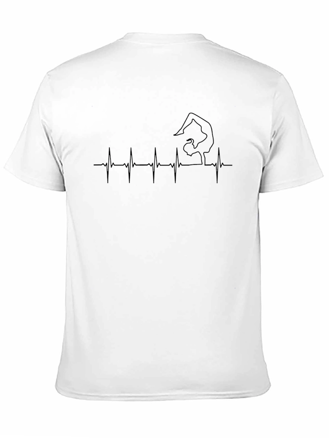 Yoga Heartbeat T-Shirt - Black