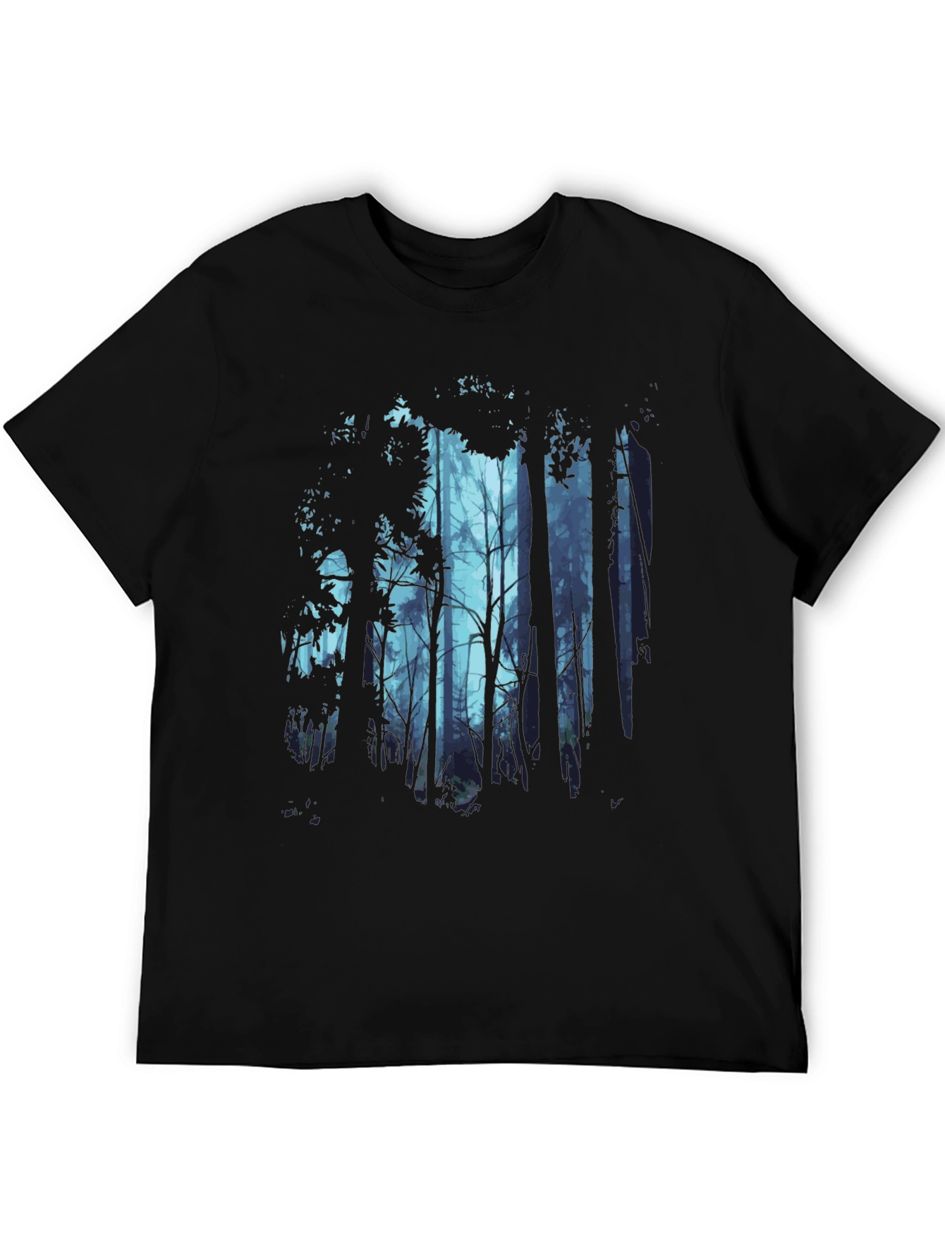 Mystic Forest Graphic Tee - Mens Black T-Shirt
