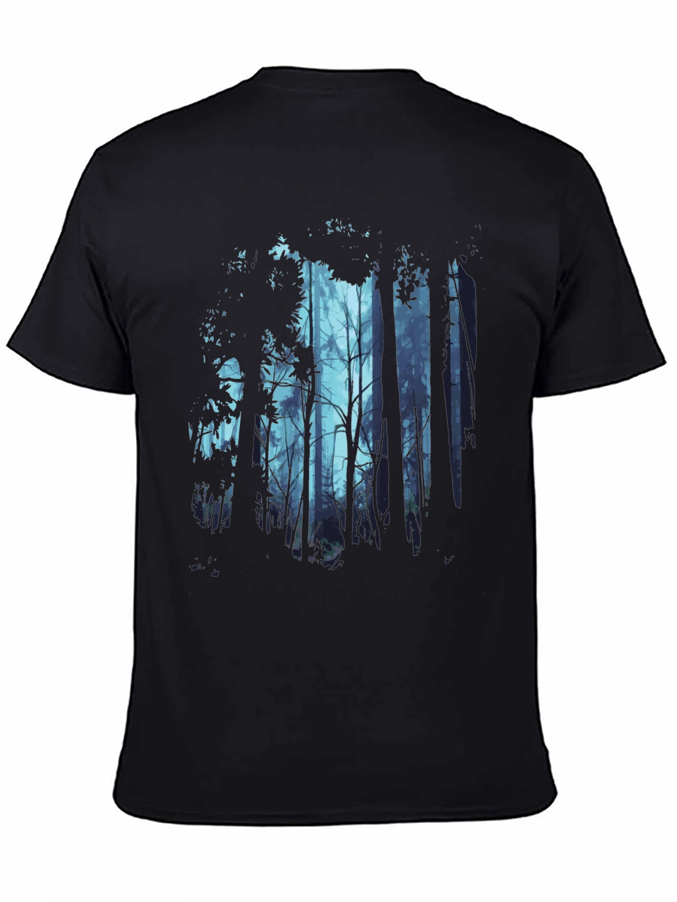 Mystic Forest Graphic Tee - Mens Black T-Shirt