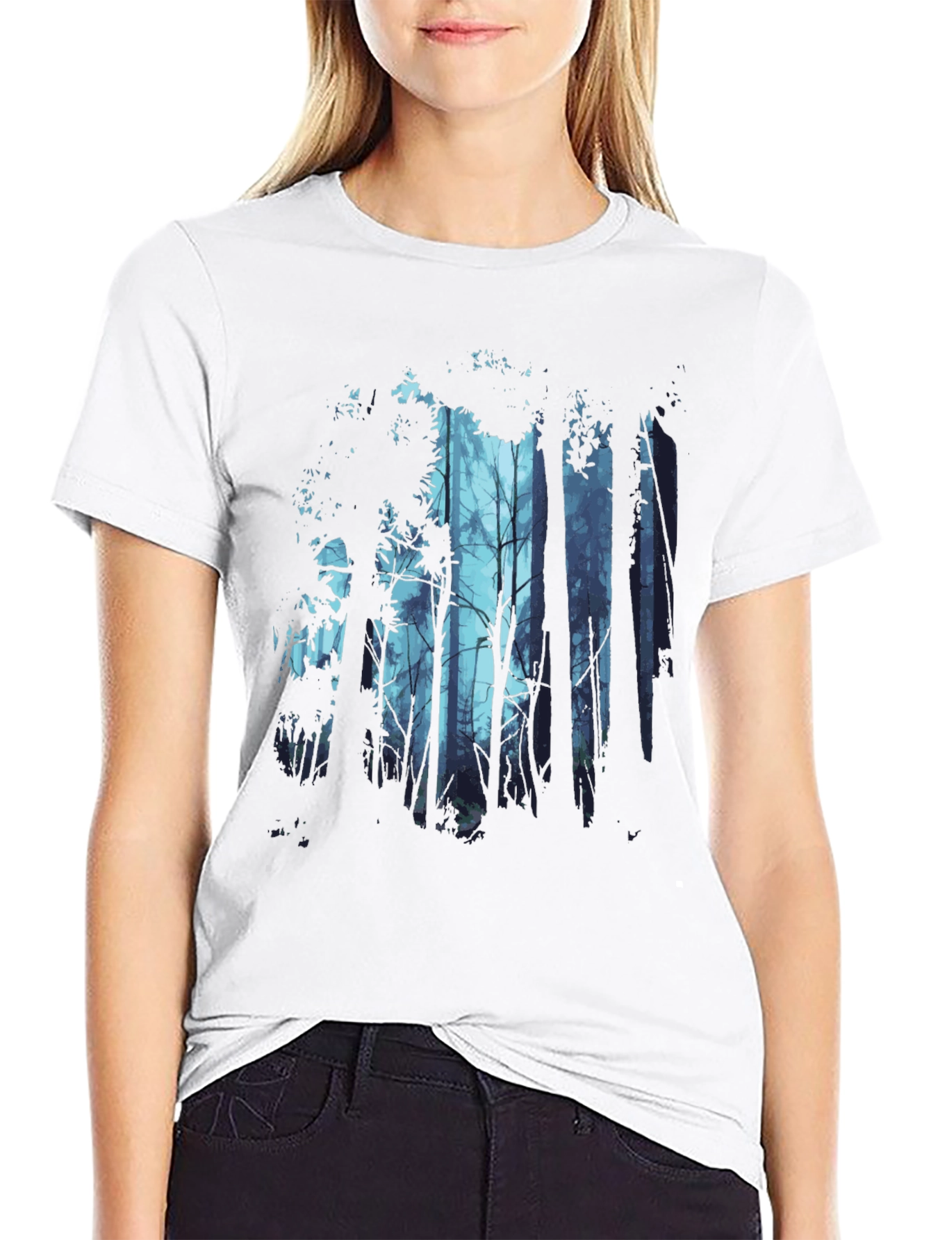 Mystic Forest Graphic Tee - Mens Black T-Shirt
